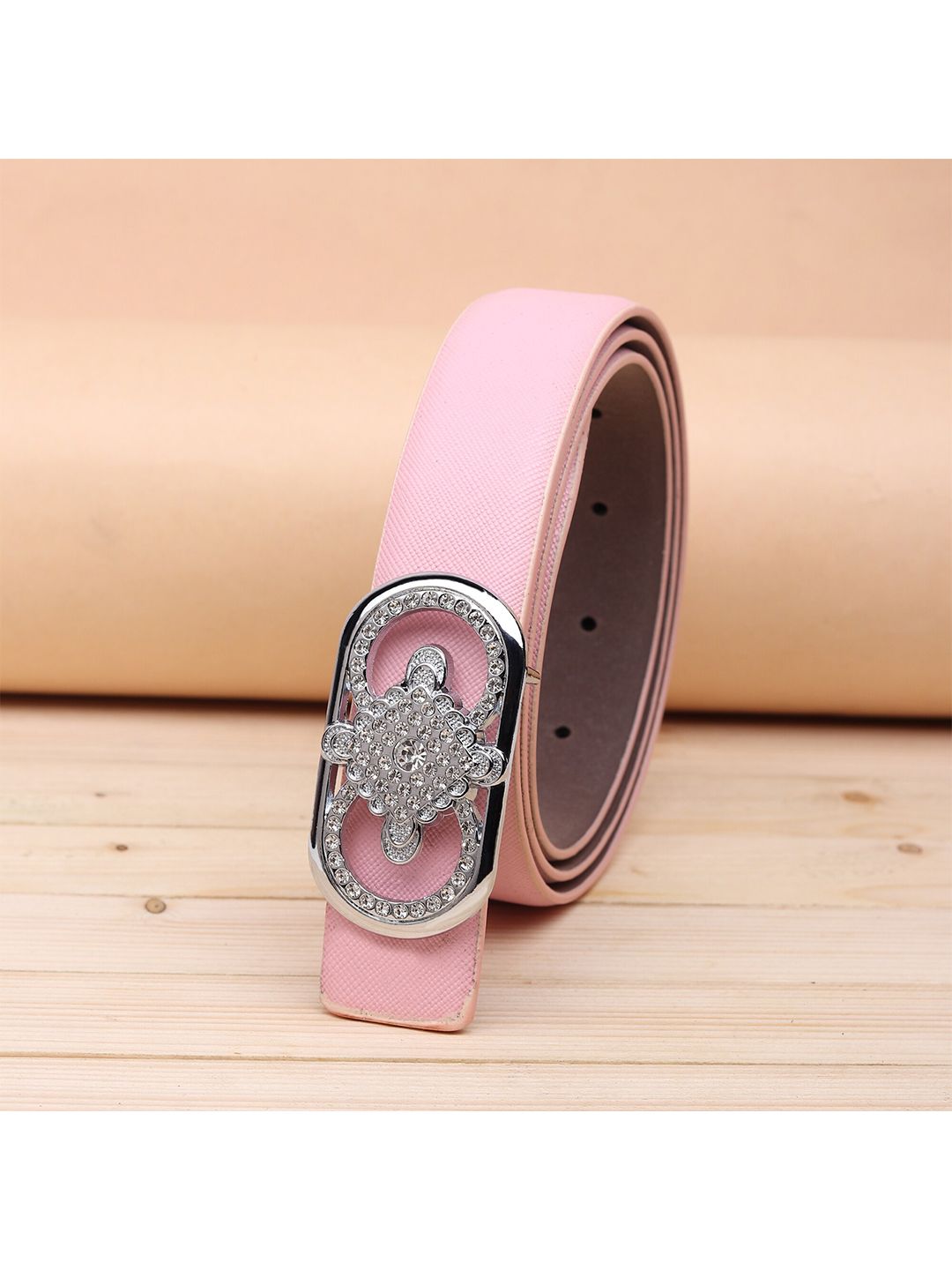 URBAN ALFAMI Women Pink PU Belt Price in India