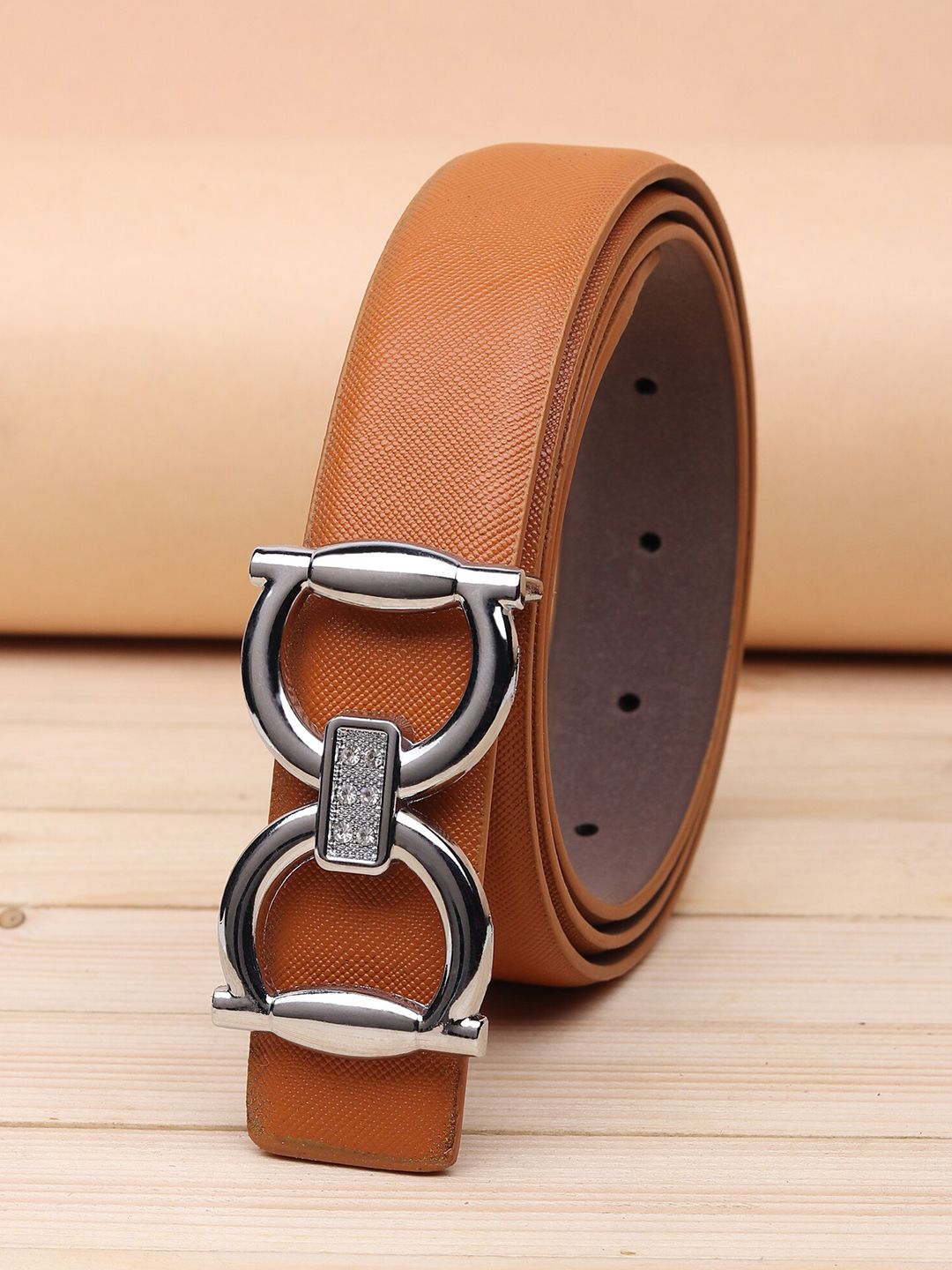 URBAN ALFAMI Women Tan PU Belt Price in India