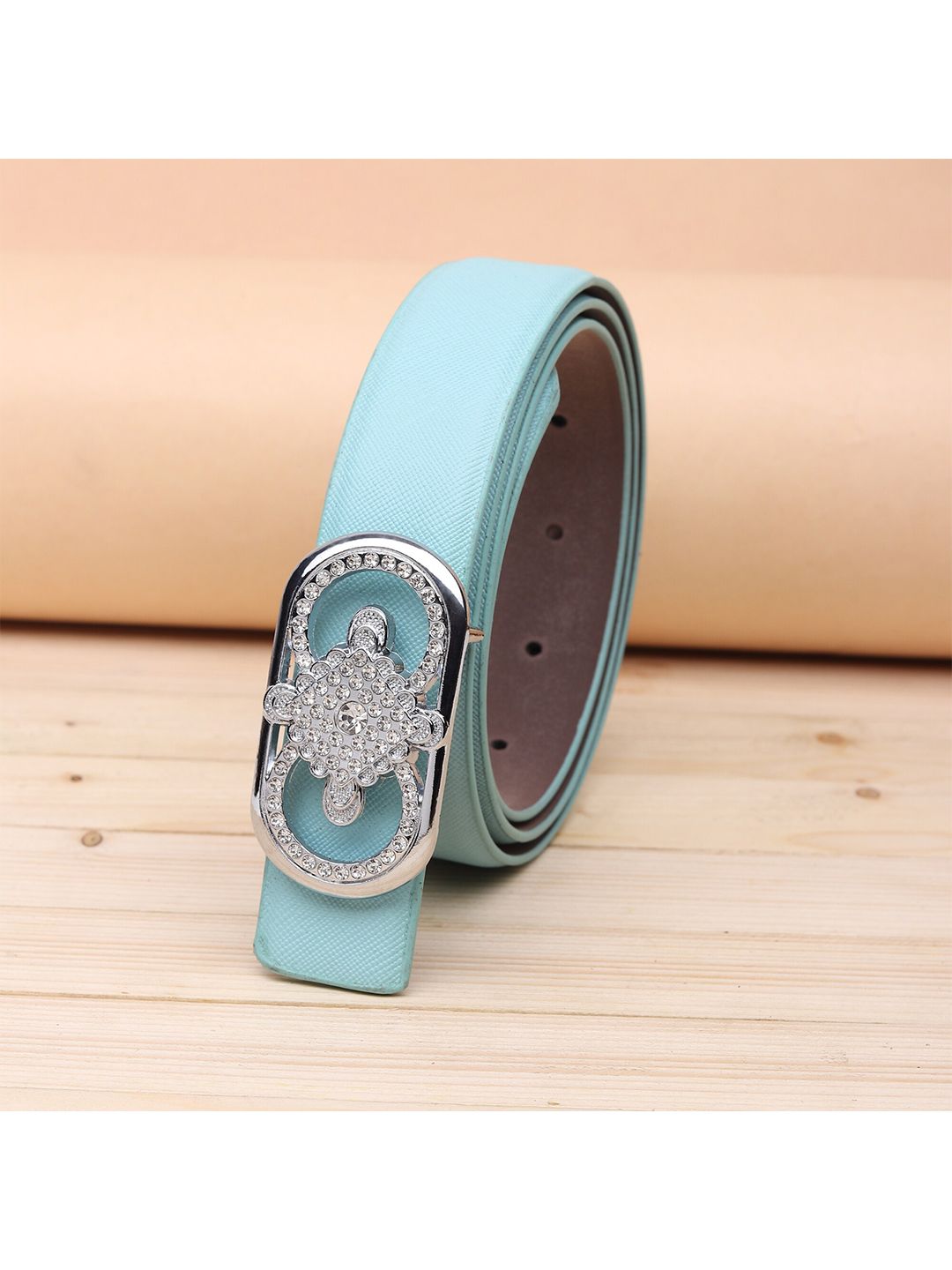 URBAN ALFAMI Women Turquoise Blue PU Belt Price in India