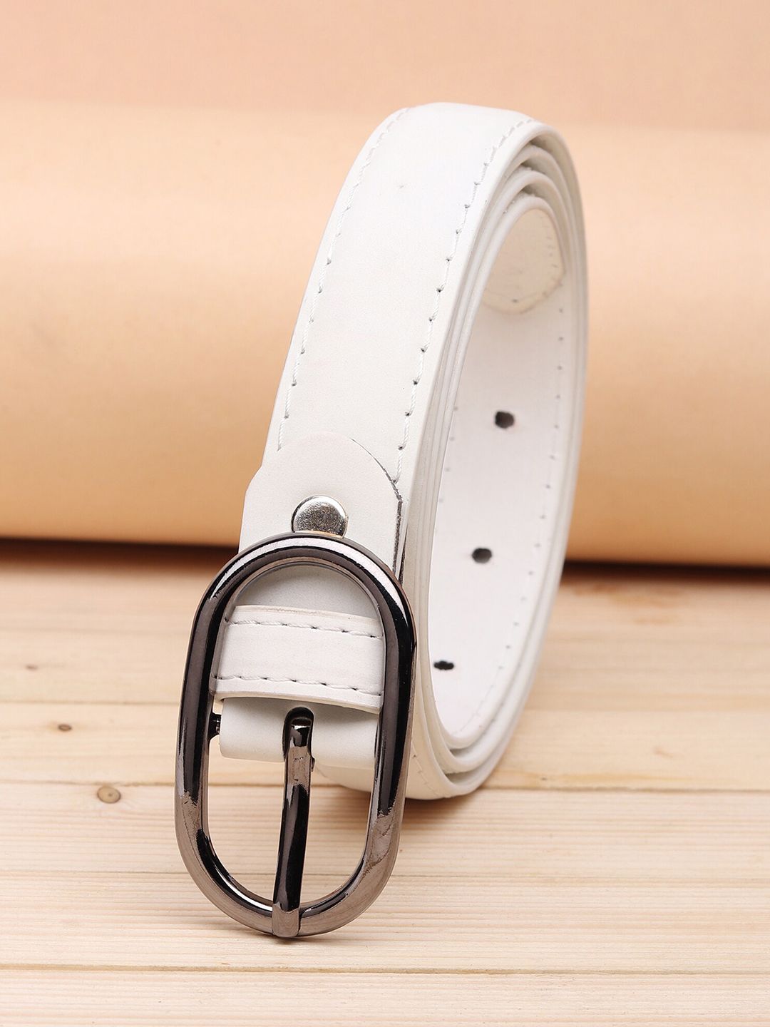 URBAN ALFAMI Women White PU Belt Price in India