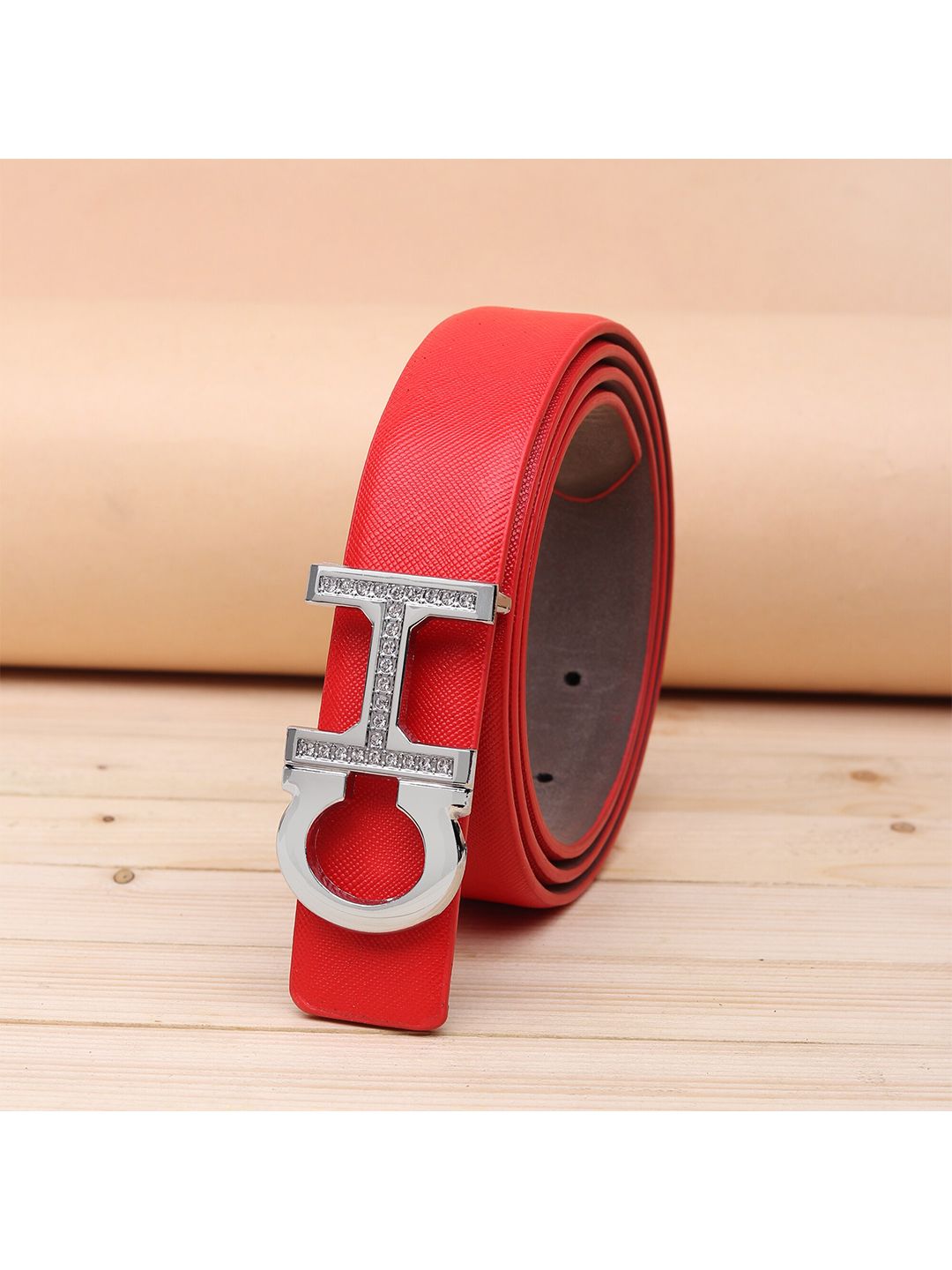 URBAN ALFAMI Women Red PU Belt Price in India