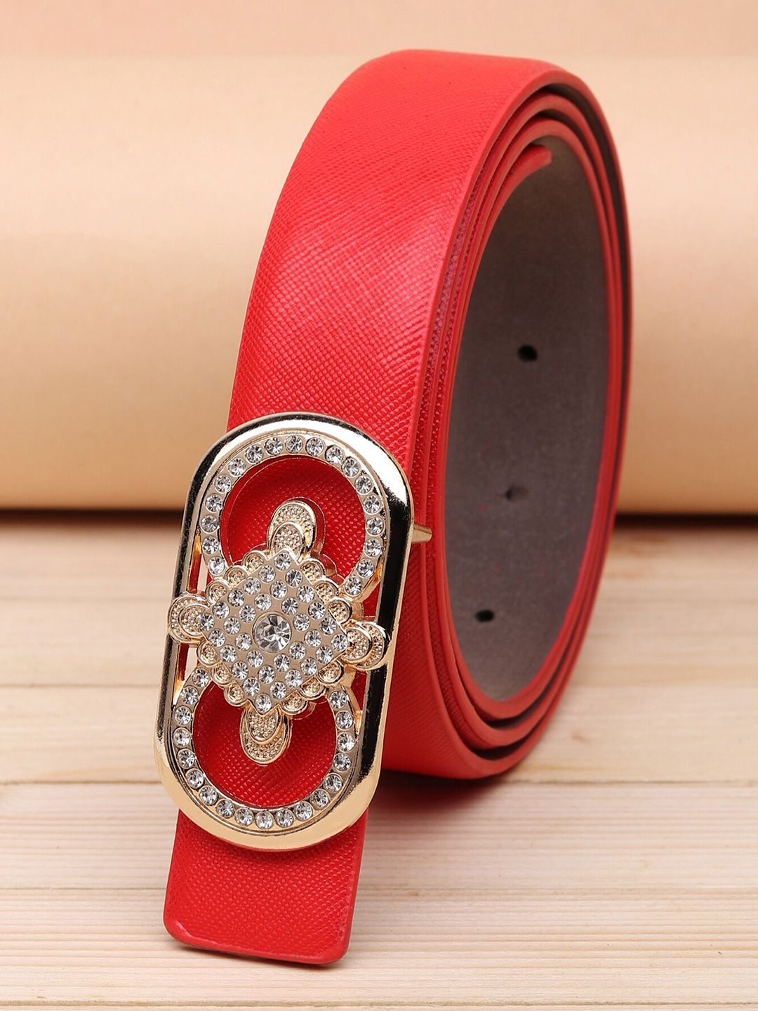 URBAN ALFAMI Women Red PU Belt Price in India