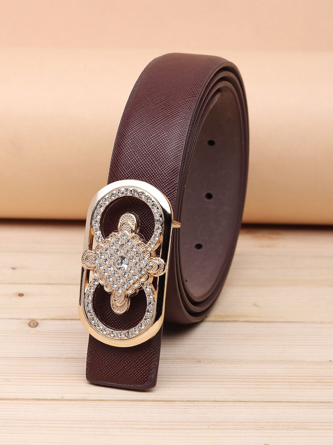 URBAN ALFAMI Women Brown PU Belt Price in India