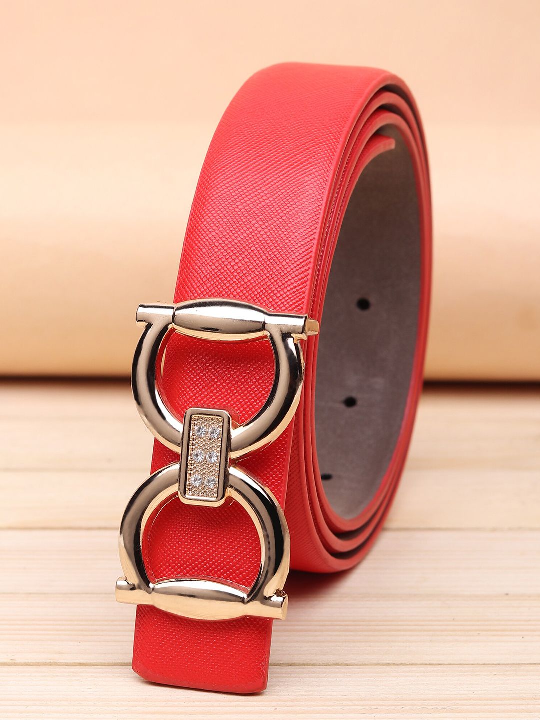 URBAN ALFAMI Women Red PU Belt Price in India