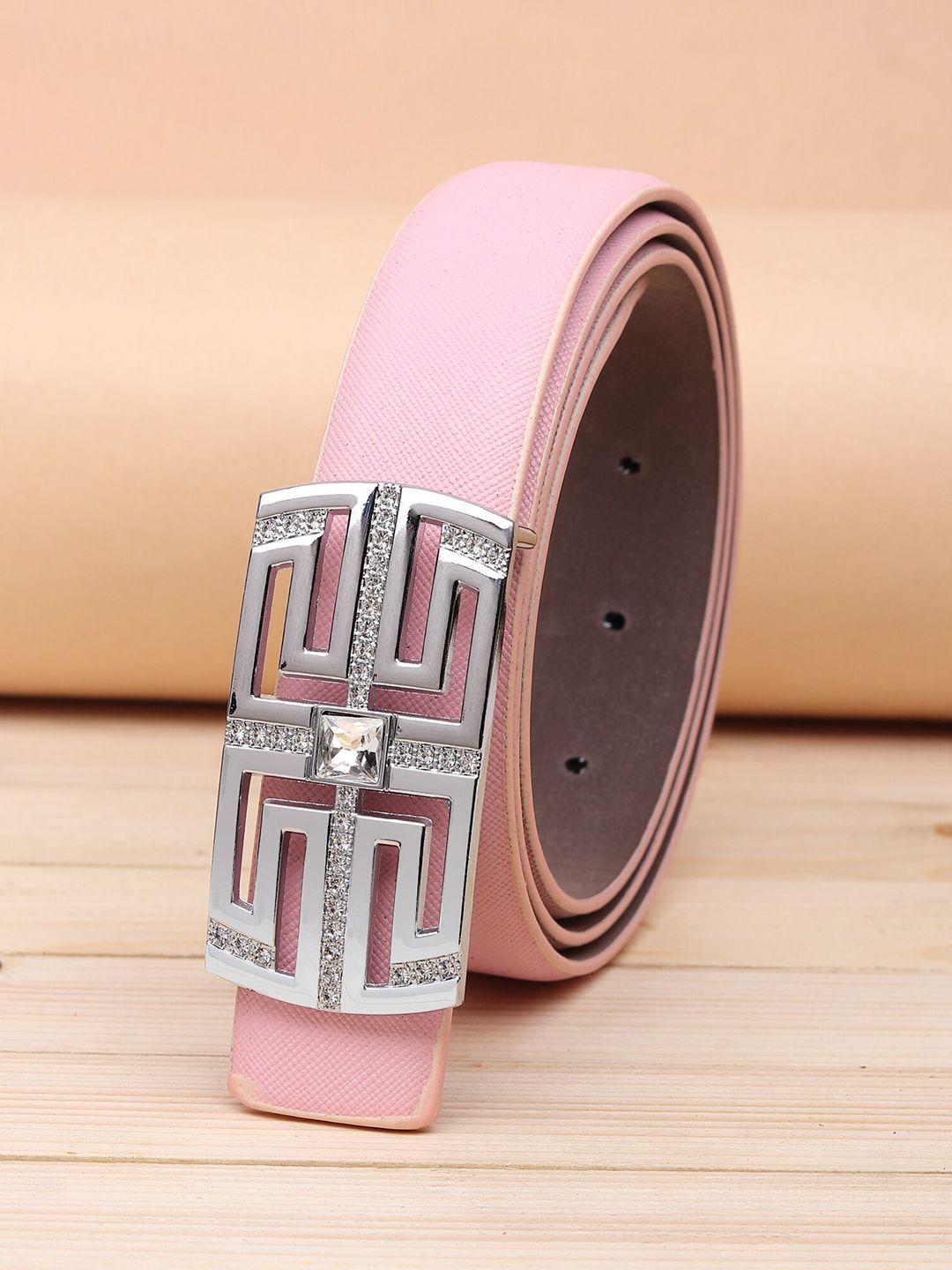 URBAN ALFAMI Women Pink PU Belt Price in India