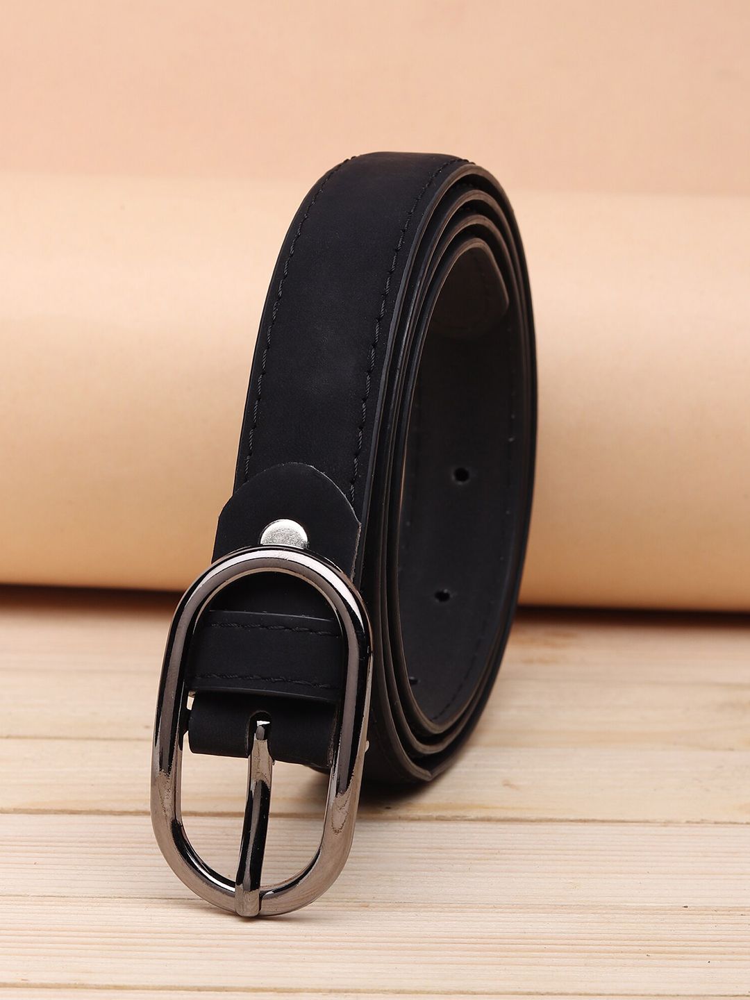 URBAN ALFAMI Women Black PU Belt Price in India