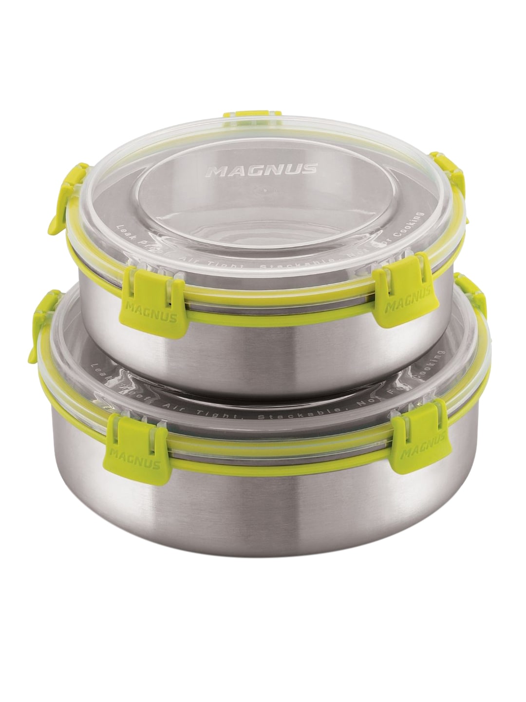 MAGNUS Set Of 2 Stainless Steal Storage Containers Price in India