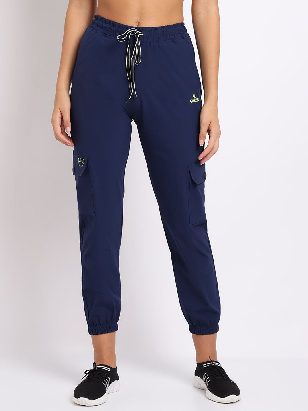 Gallus Women Blue Solid Sports Joggers Price in India