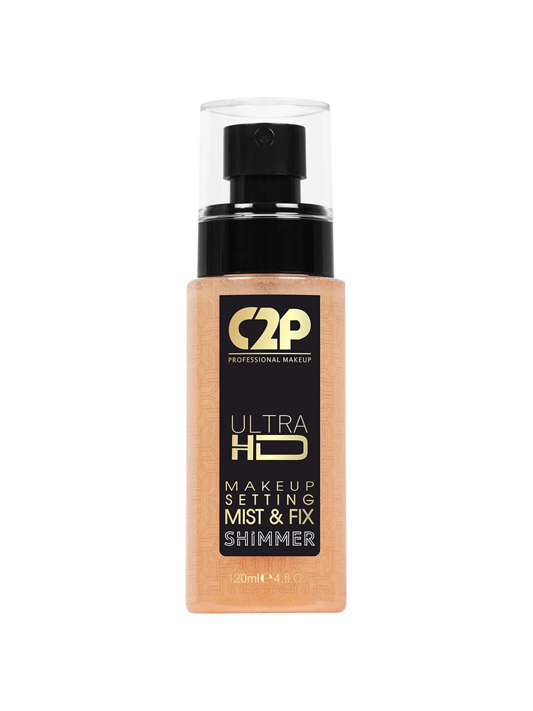 C2P PROFESSIONAL MAKEUP Ultra HD Makeup Setting Mist & Fix - Shimmer - Rose Gold Retro 03 Price in India