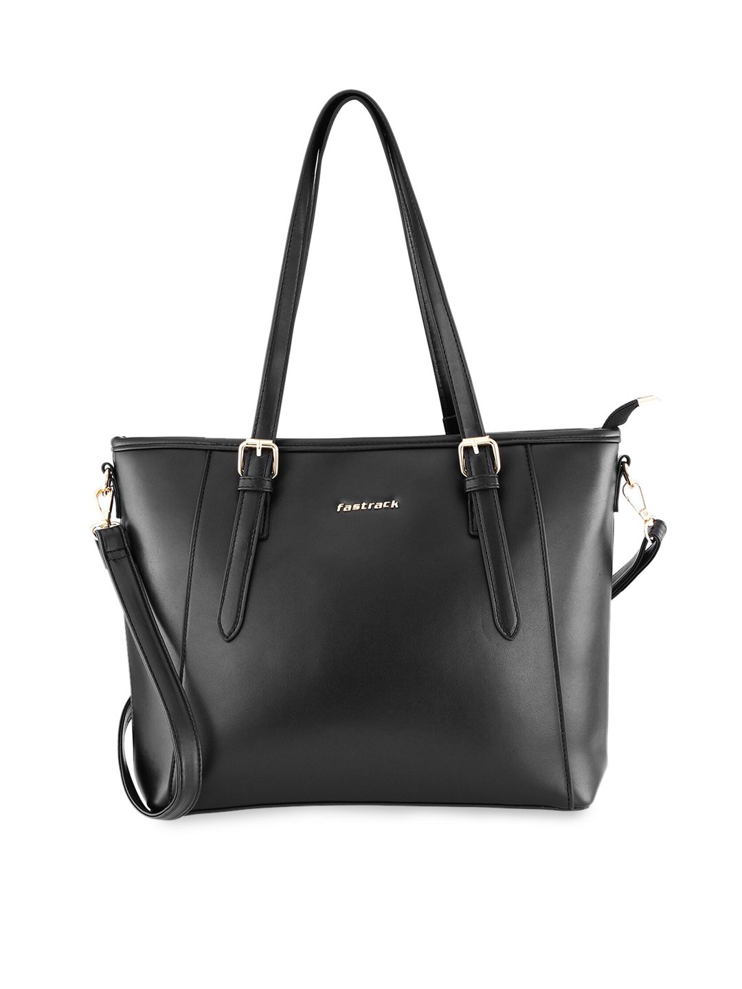 Fastrack Black PU Structured Shoulder Bag Price in India