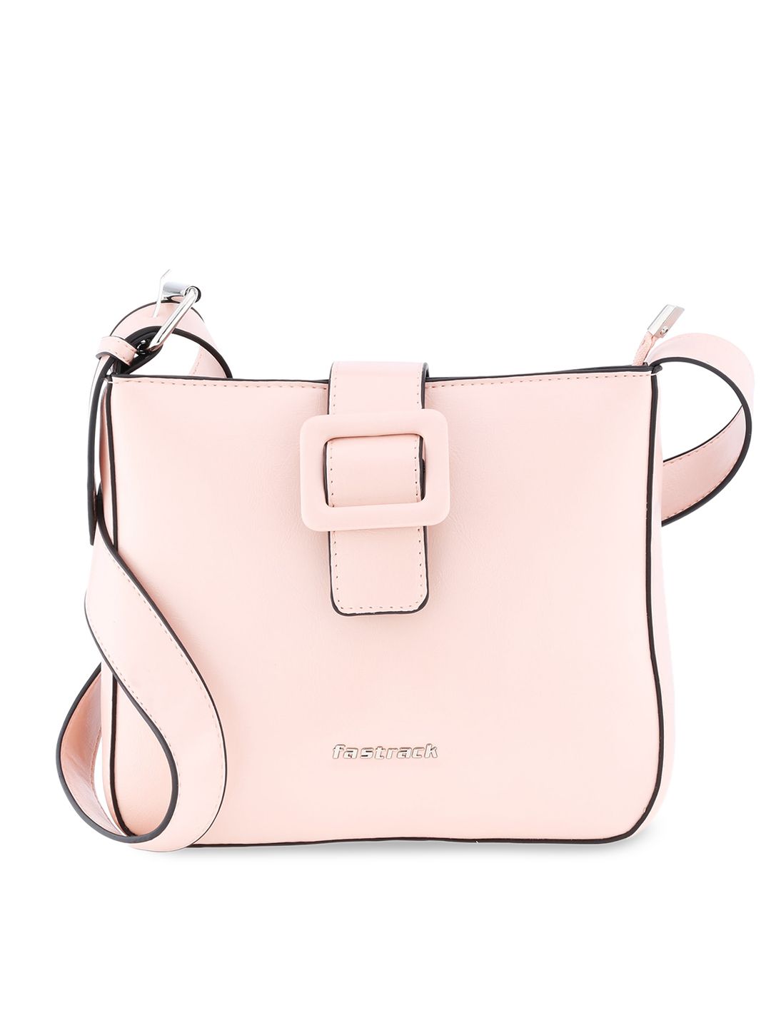 Fastrack Pink PU Structured Sling Bag Price in India