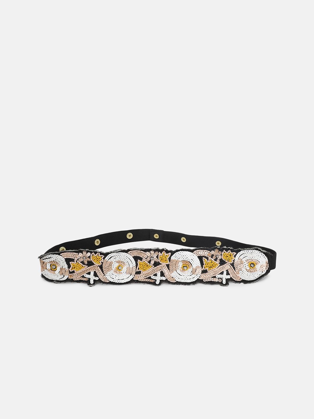 FABBHUE Women White Embellished Belt Price in India