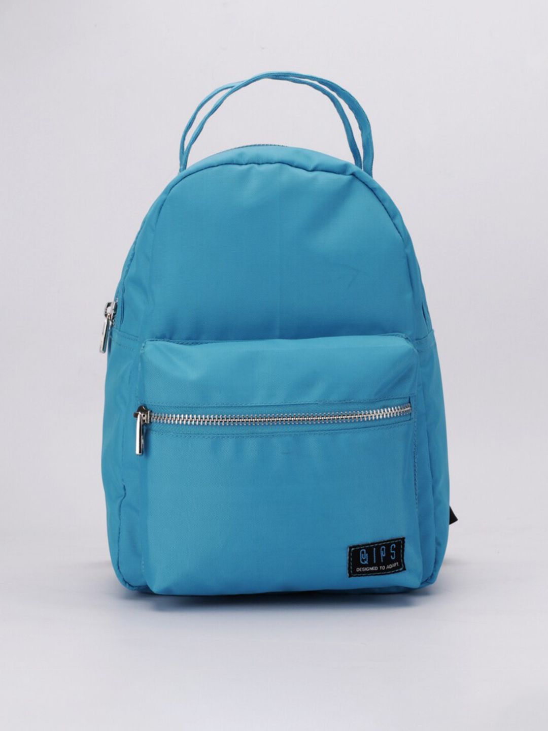 QIPS Women Turquoise Blue Brand Logo Backpack Price in India