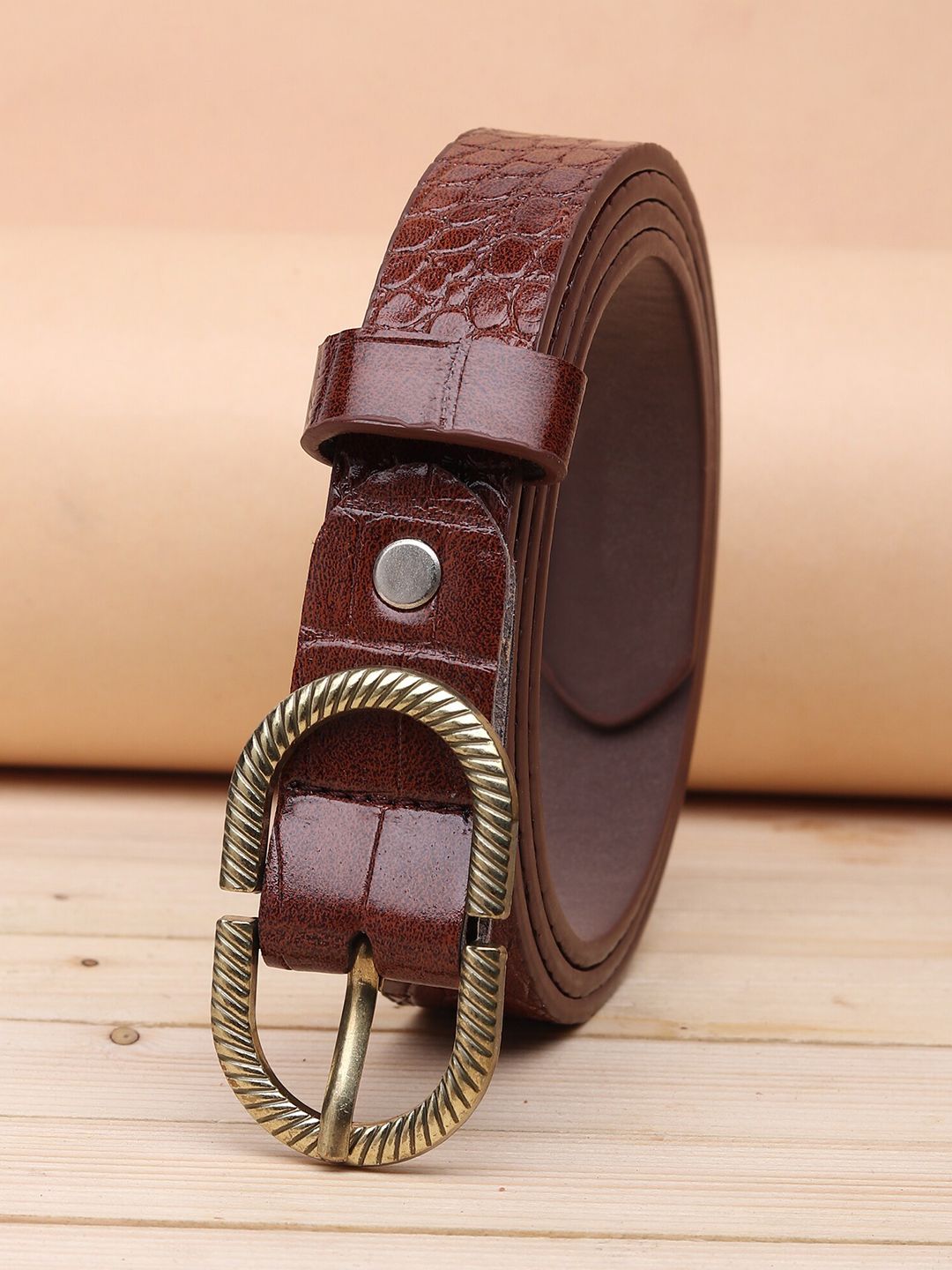 URBAN ALFAMI Women Brown PU Belt Price in India