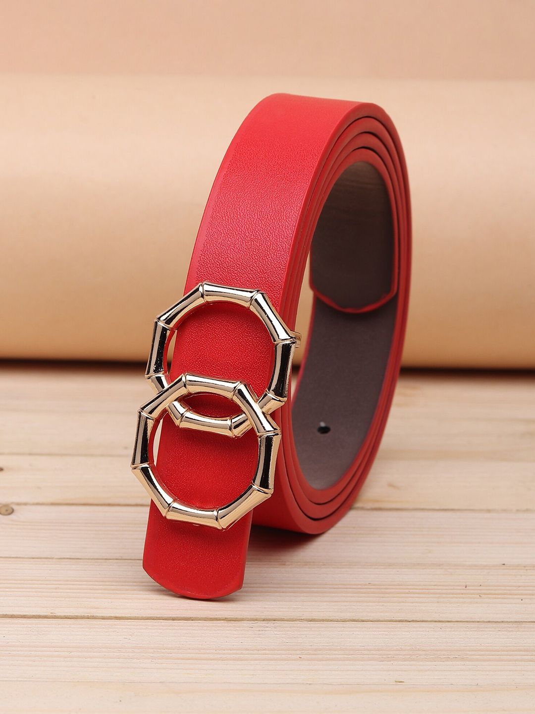 URBAN ALFAMI Women Red PU Belt Price in India