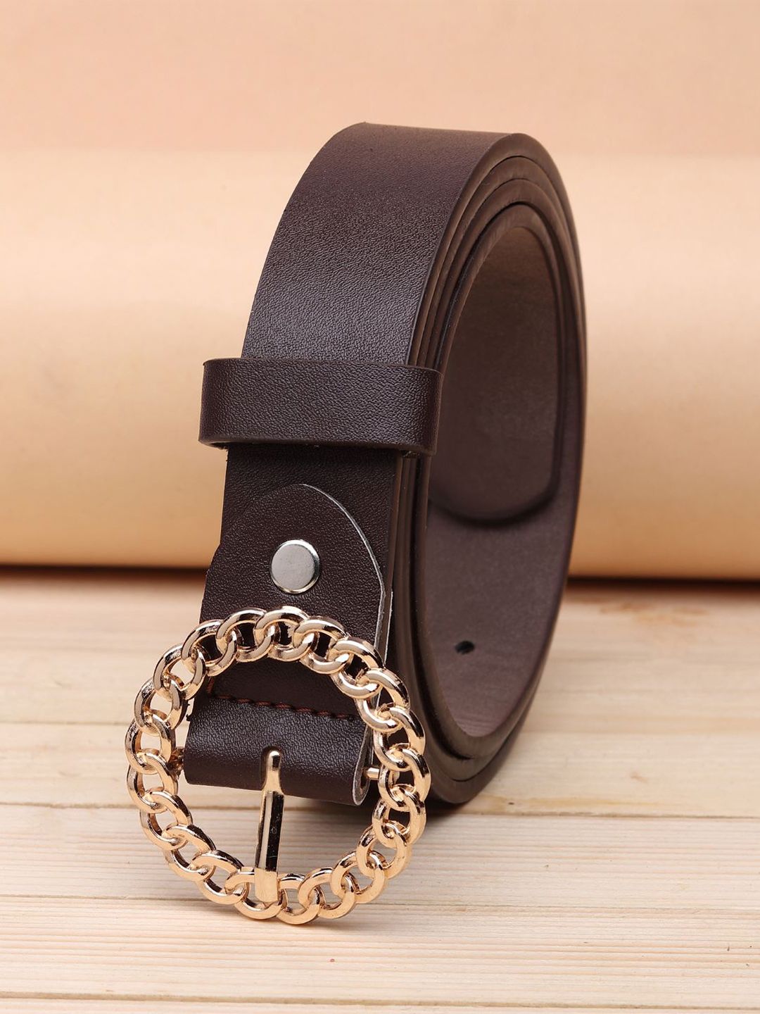 URBAN ALFAMI Women Brown PU Belt Price in India