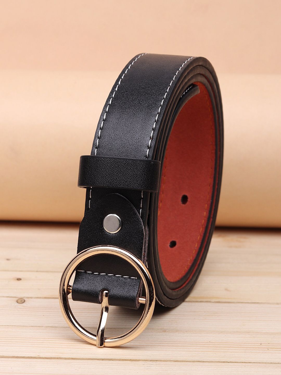 URBAN ALFAMI Women Black PU Belt Price in India