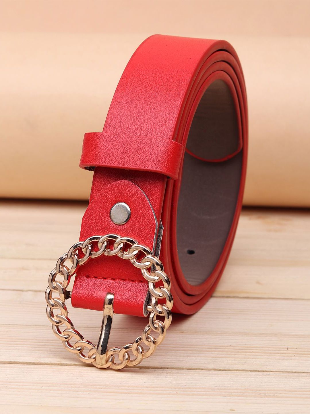 URBAN ALFAMI Women Red PU Belt Price in India