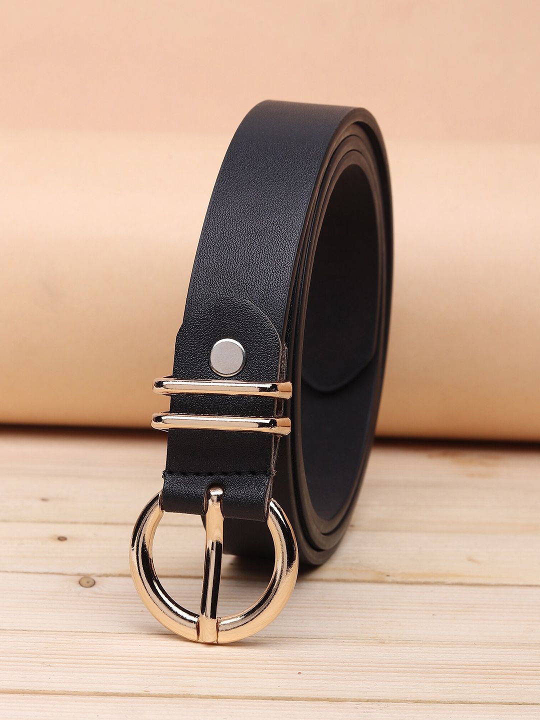 URBAN ALFAMI Women Black PU Belt Price in India