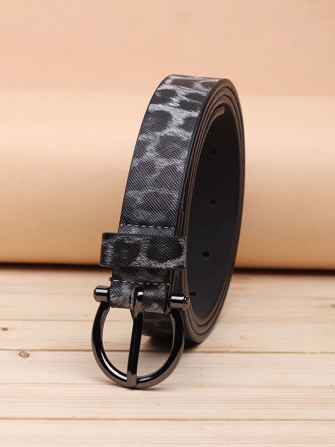 URBAN ALFAMI Women Black Printed PU Belt Price in India