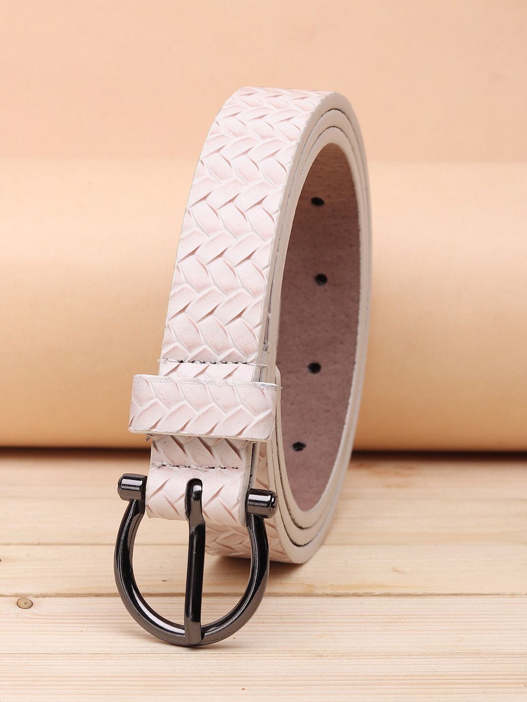 URBAN ALFAMI Women White PU Belt Price in India