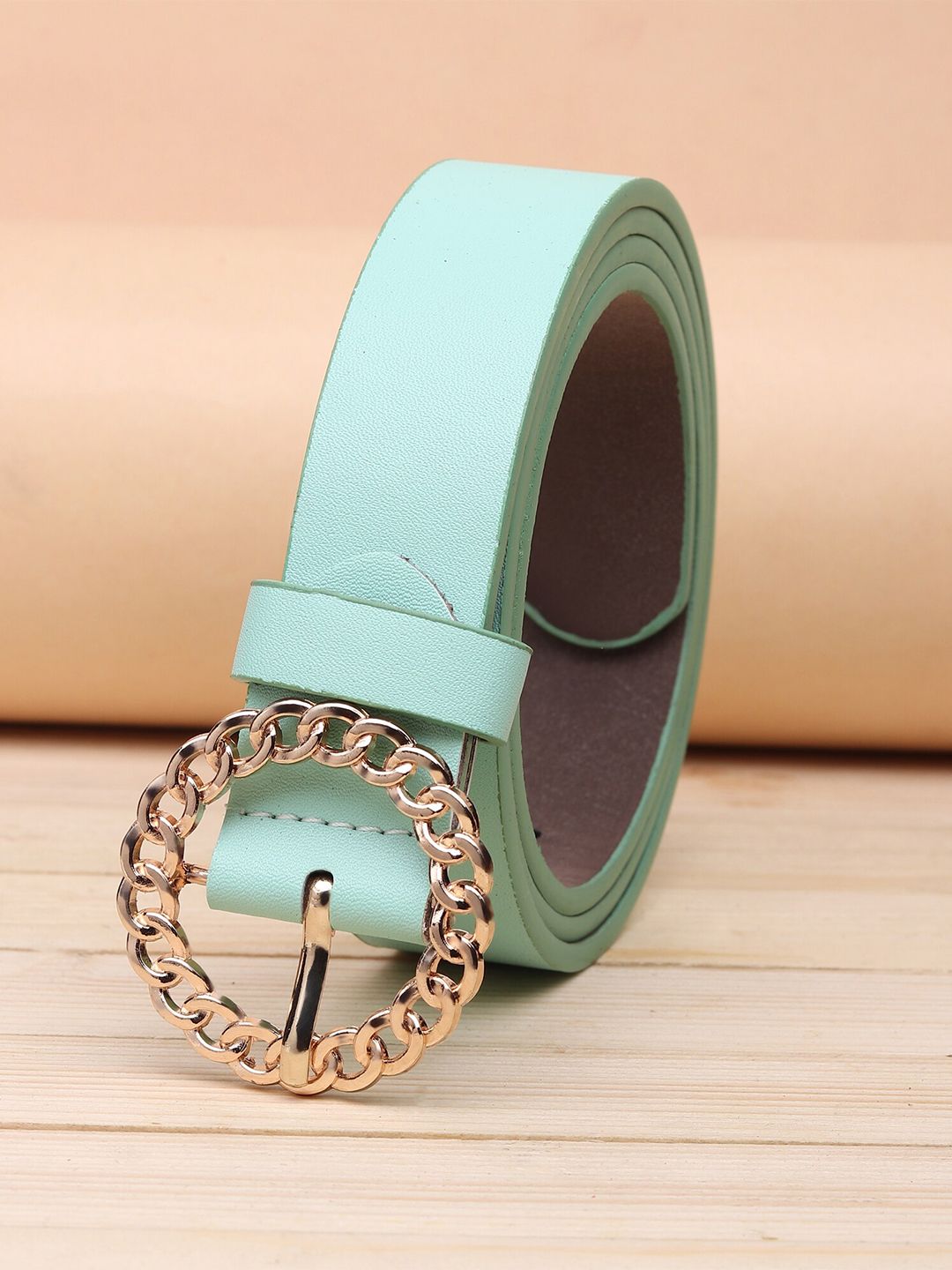 URBAN ALFAMI Women Sea Green PU Belt Price in India