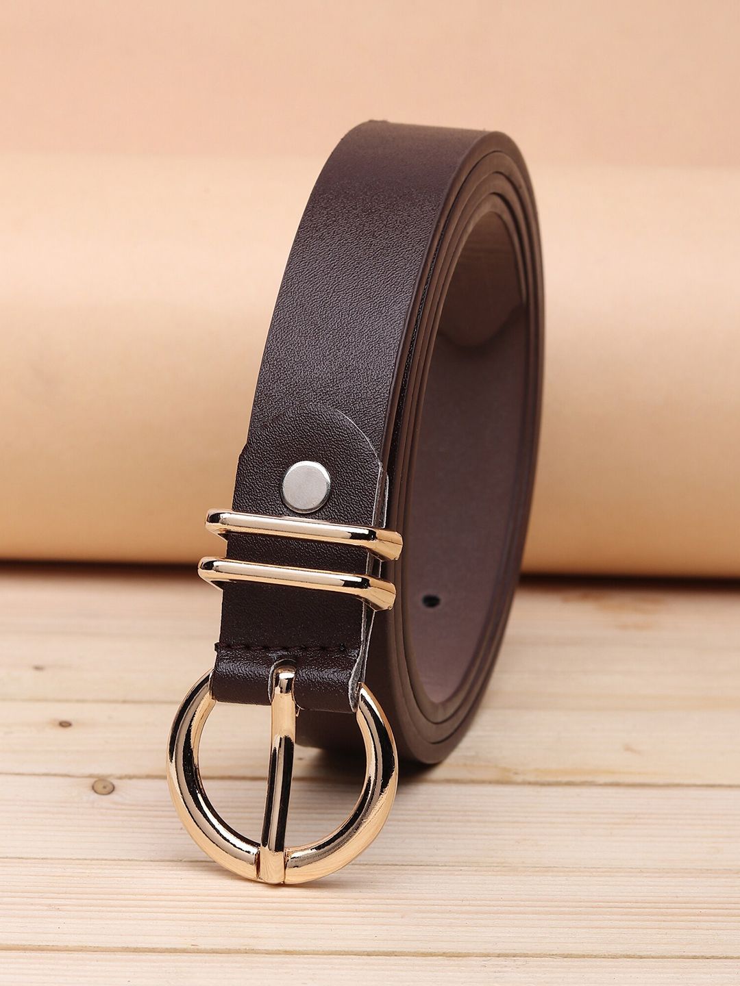 URBAN ALFAMI Women Brown Solid Belt Price in India