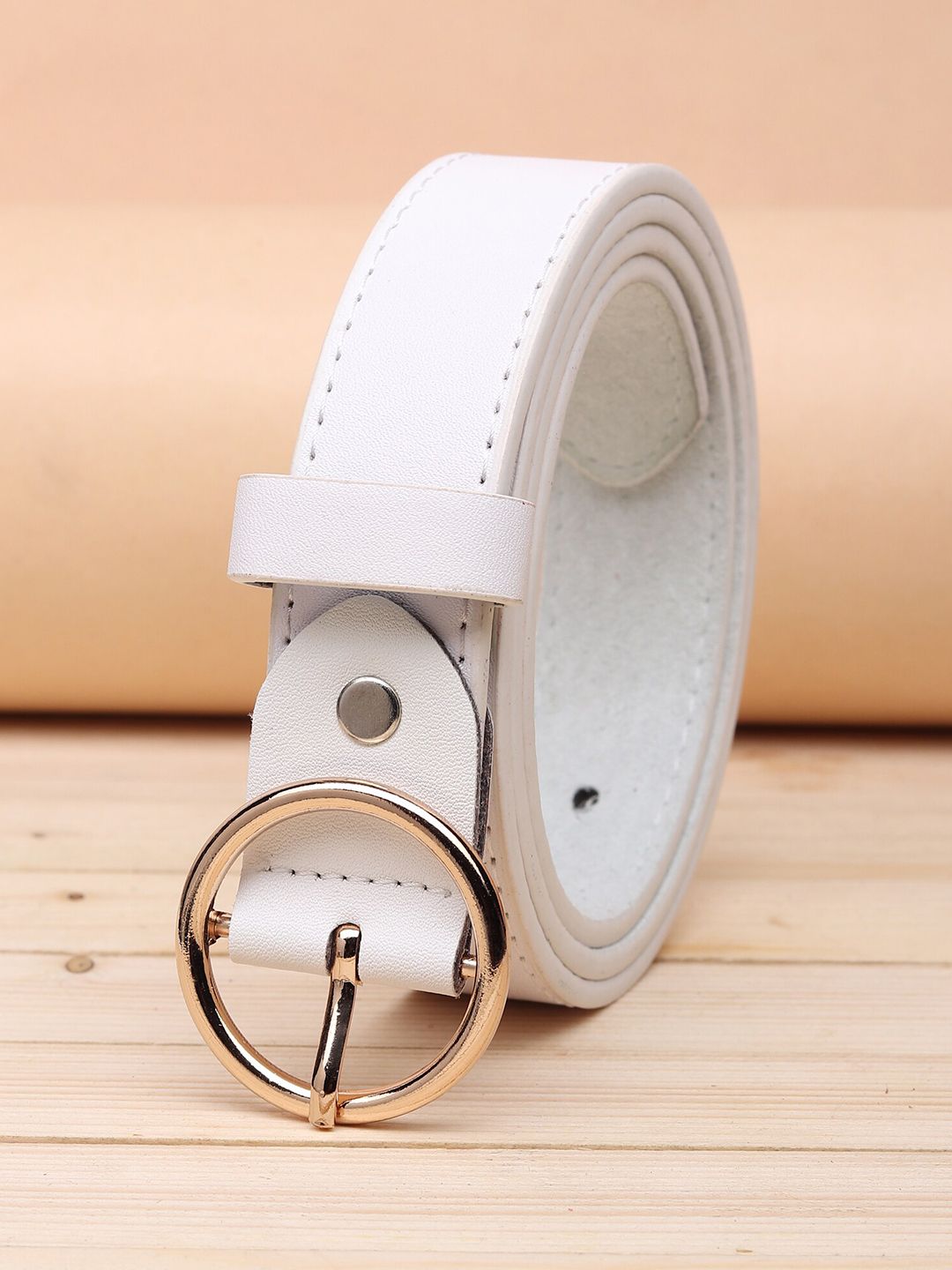 URBAN ALFAMI Women White Solid Belt Price in India