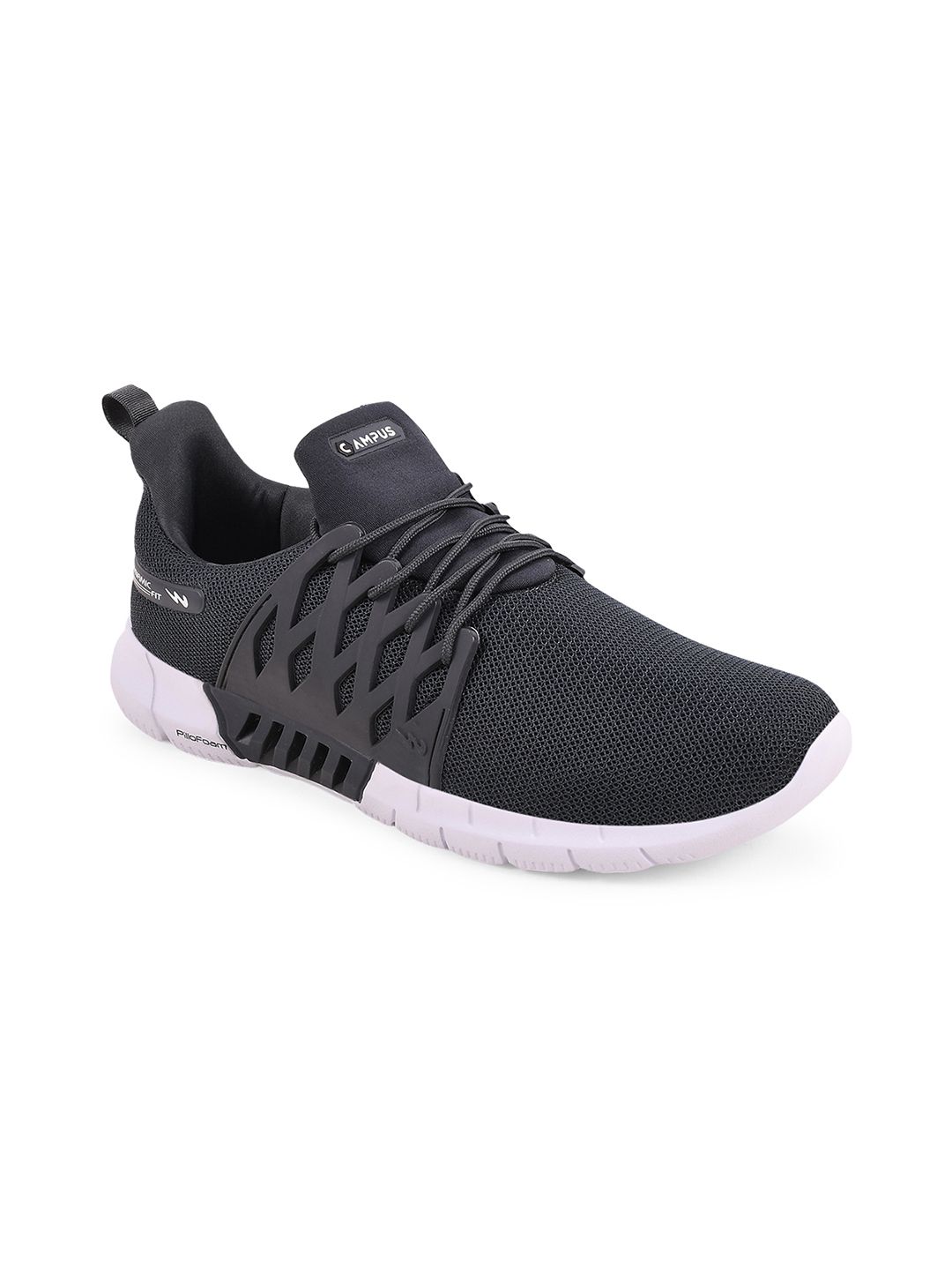 Campus Men BELGIUM PLUS Grey Mesh Running Shoes