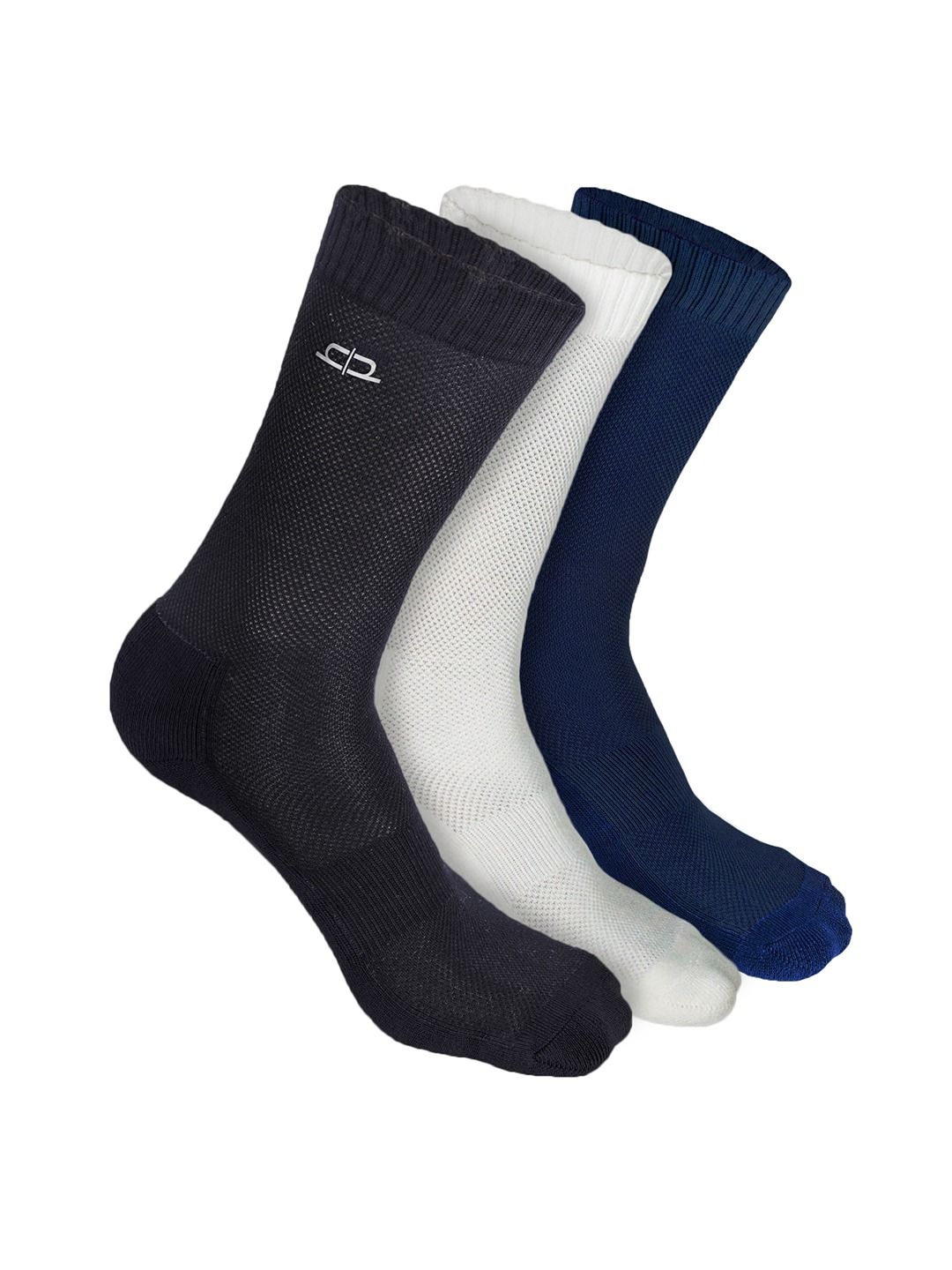 Heelium Men Pack of 3 Bamboo Super Soft & Odour-Free Breathable Crew-Length Socks