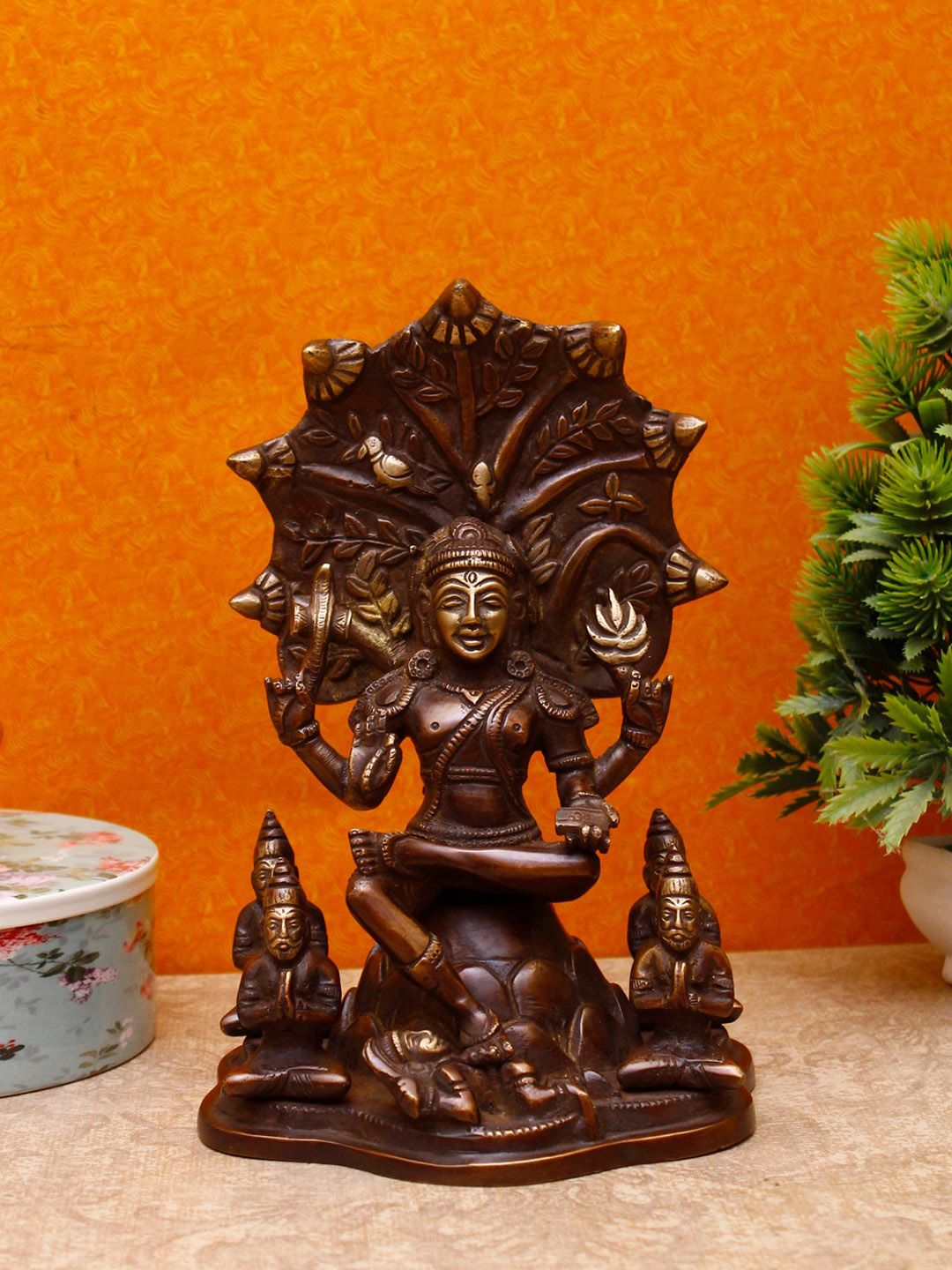 StatueStudio Metallic-Colored Antique Shiva Idol Statue Showpiece Price in India