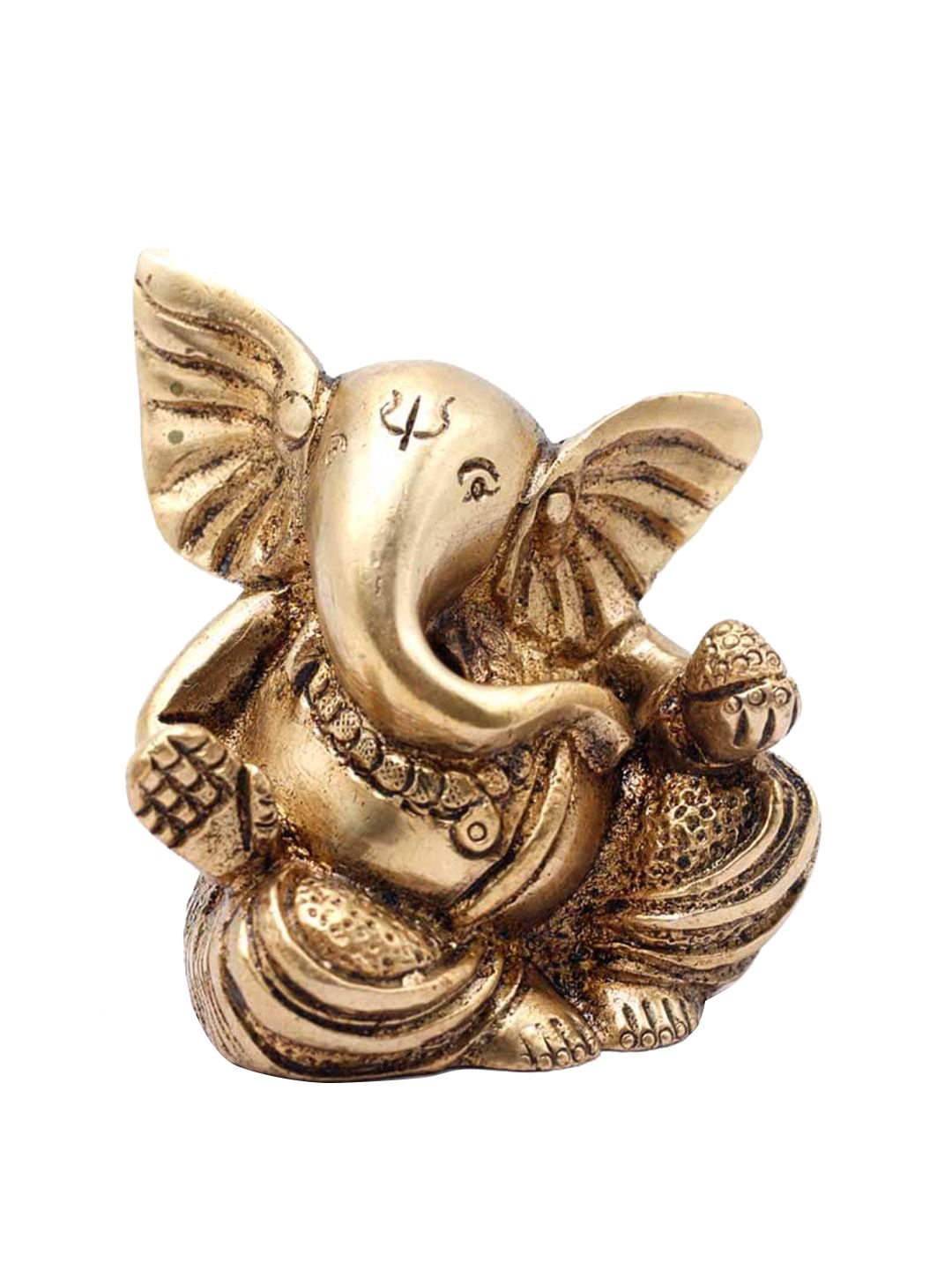 StatueStudio Gold-Plated Lord Ganesha Idol Showpiece Price in India