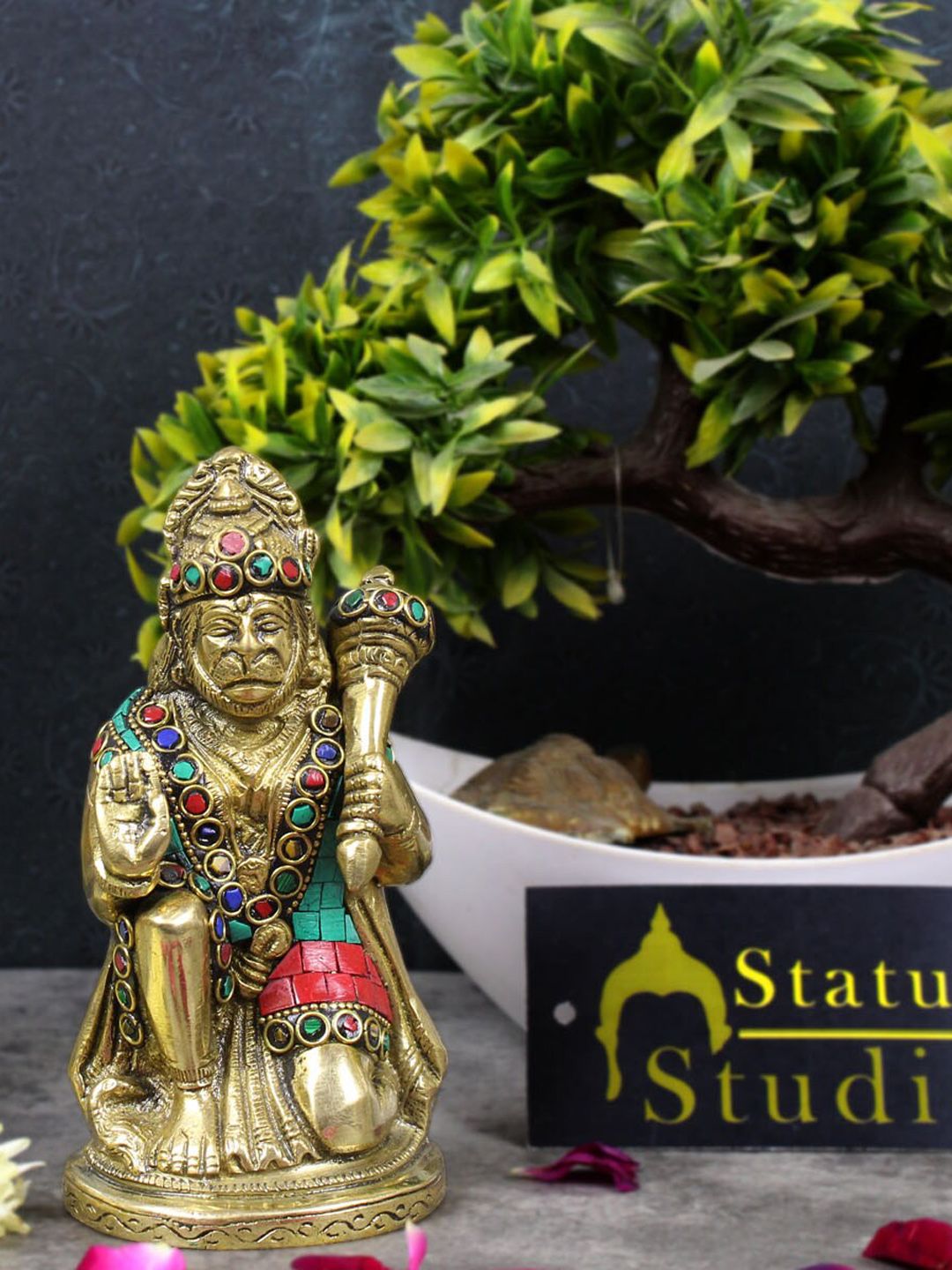 StatueStudio Copper Hanuman Figurine Showpieces Price in India