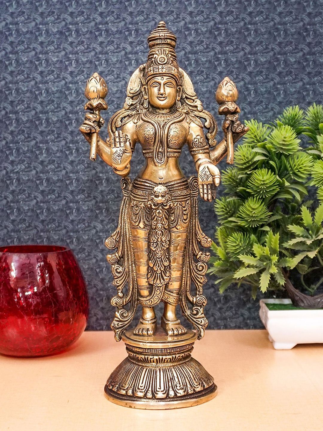 StatueStudio Gold Antique Goddess Lakshmi Showpieces Price in India