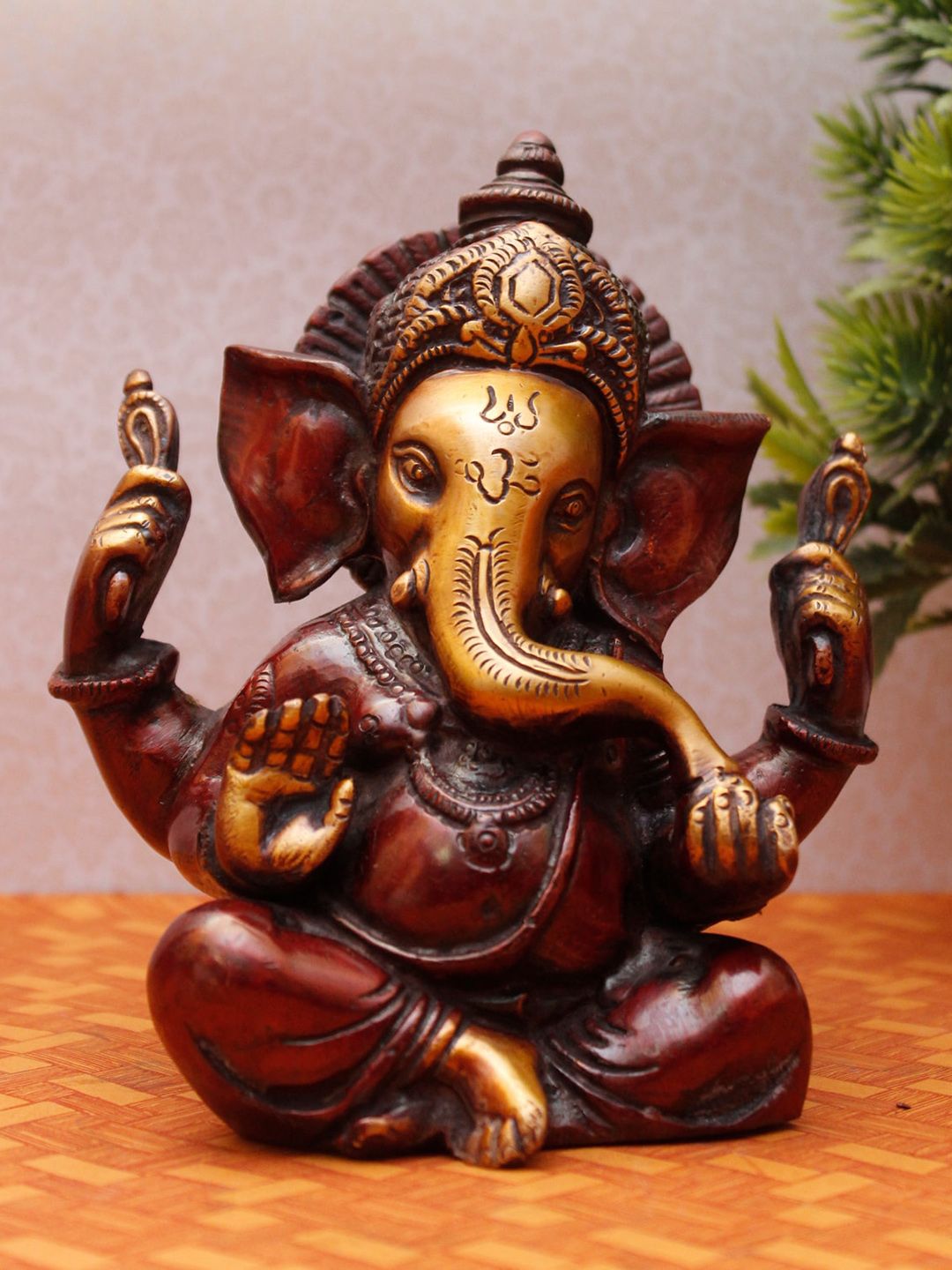 StatueStudio Copper Ganpati Idol Showpieces Price in India