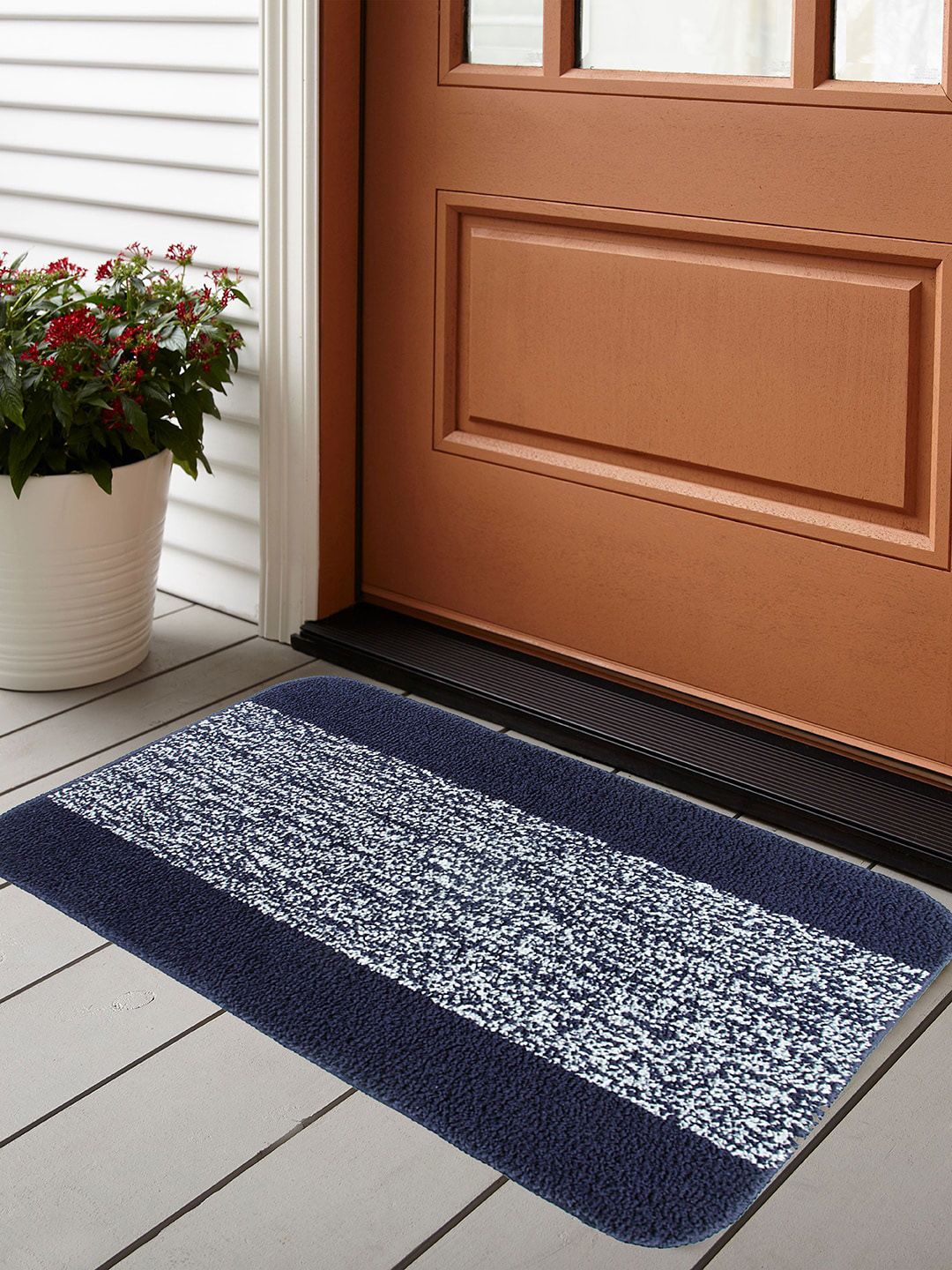 Soumya Blue Microfiber Anti-Skid Water Absorbent Door Mat Price in India