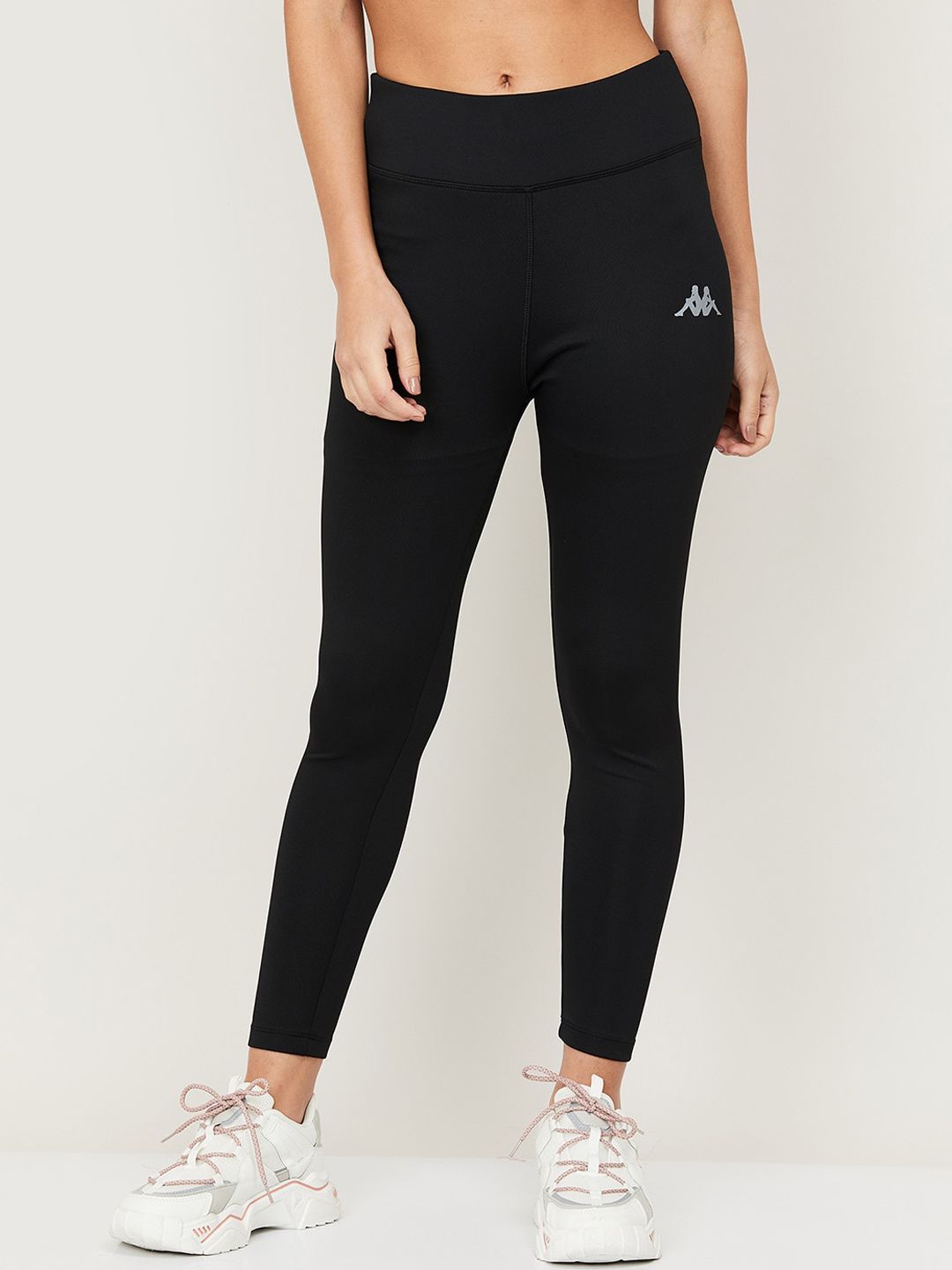 Kappa Women Black Solid Tights Price in India