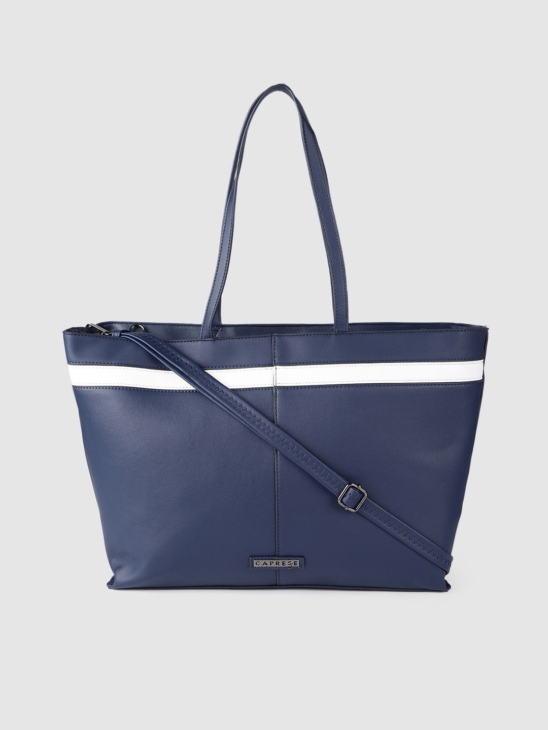 Caprese Blue Solid Shoulder Bag Price in India