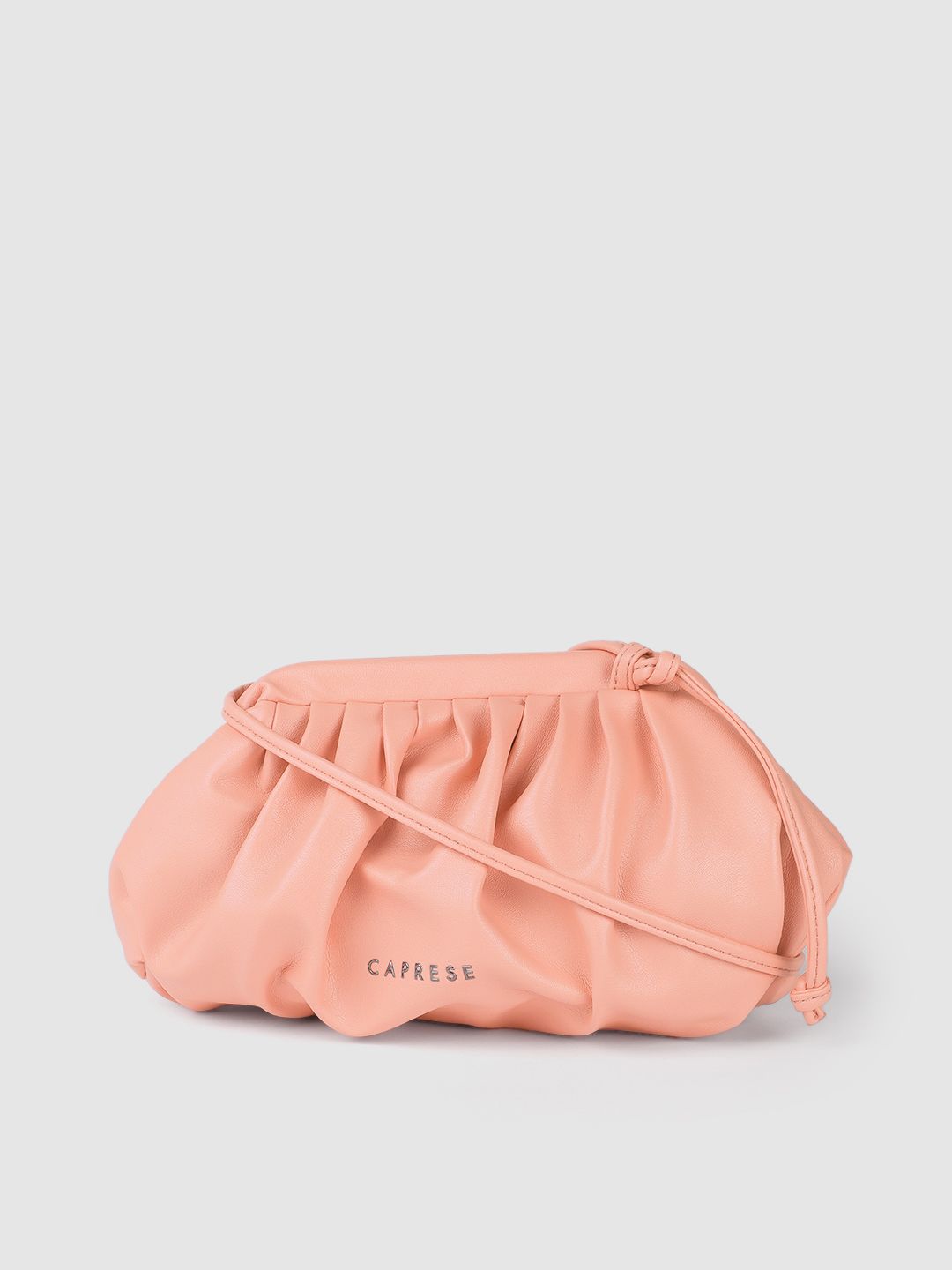 Caprese Women Pink Structured Sling Bag Price in India