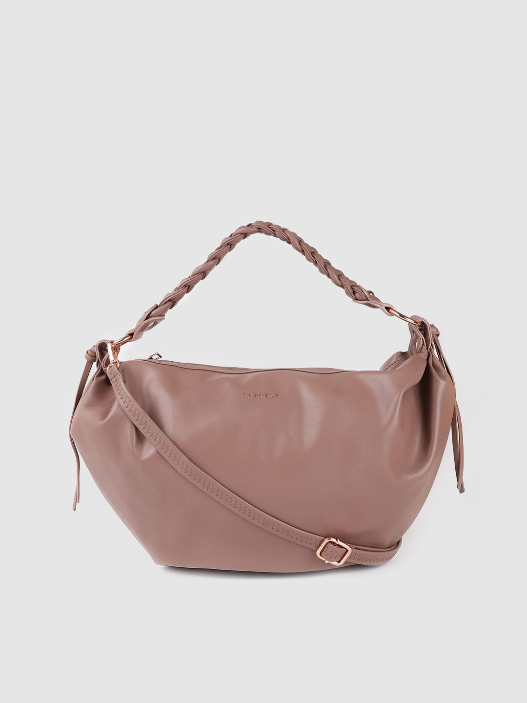 Caprese Women Taupe Structured Shoulder Bag Price in India
