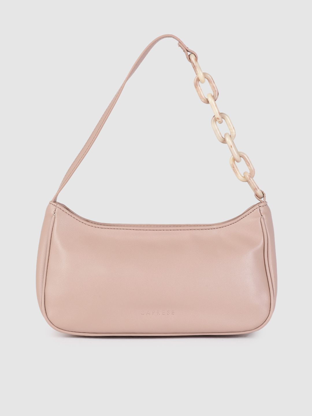 Caprese Pink Structured Hobo Bag Price in India