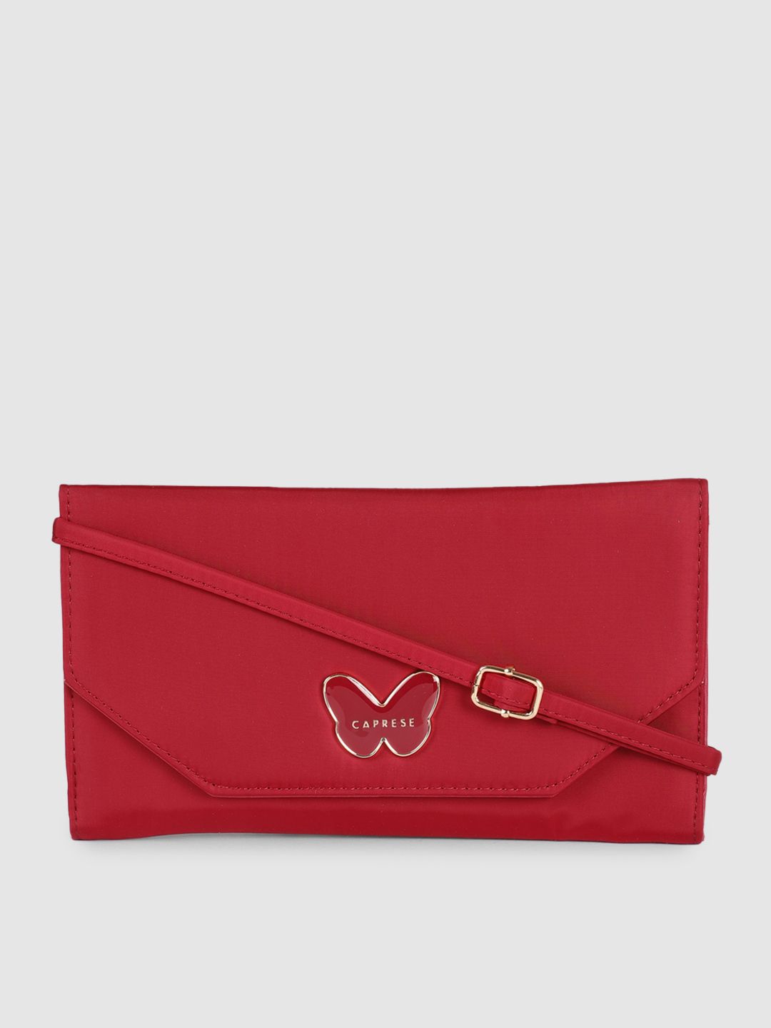 Caprese Women Red Envelope Wallet Price in India