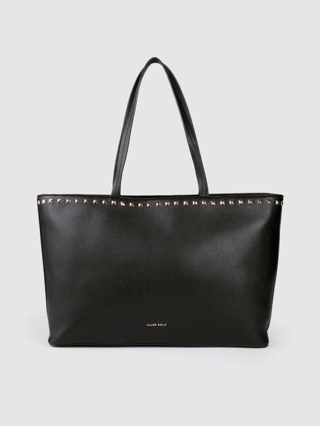 Allen Solly Black PU Structured Shoulder Bag Price in India