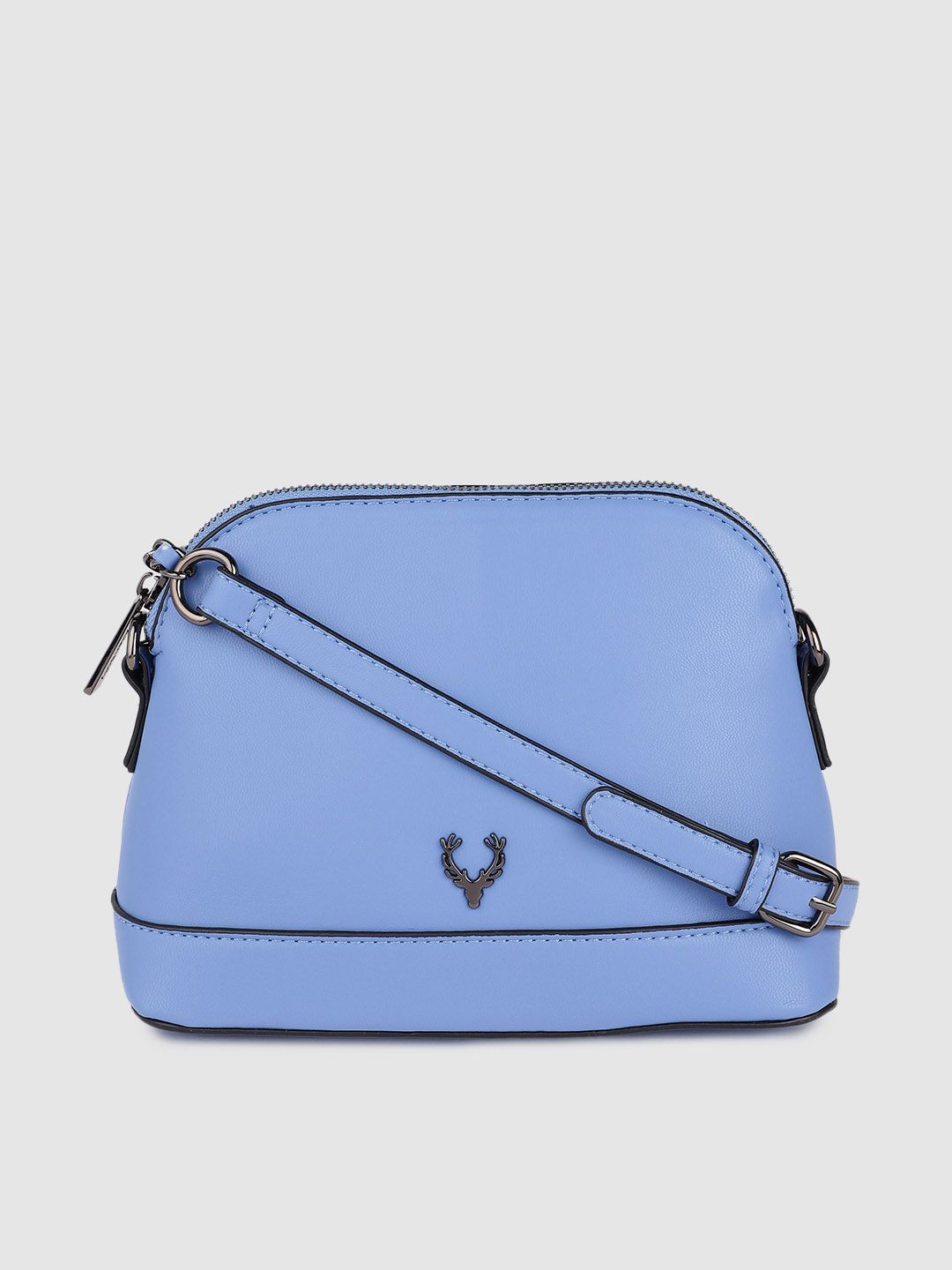 Allen Solly Blue PU Structured Sling Bag Price in India