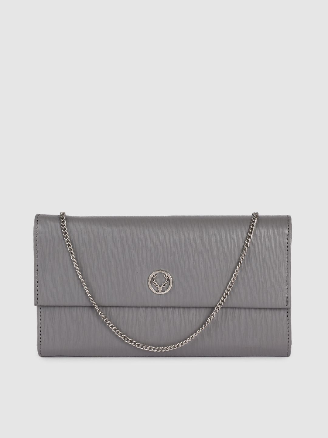 Allen Solly Women Grey PU Two Fold Wallet Price in India