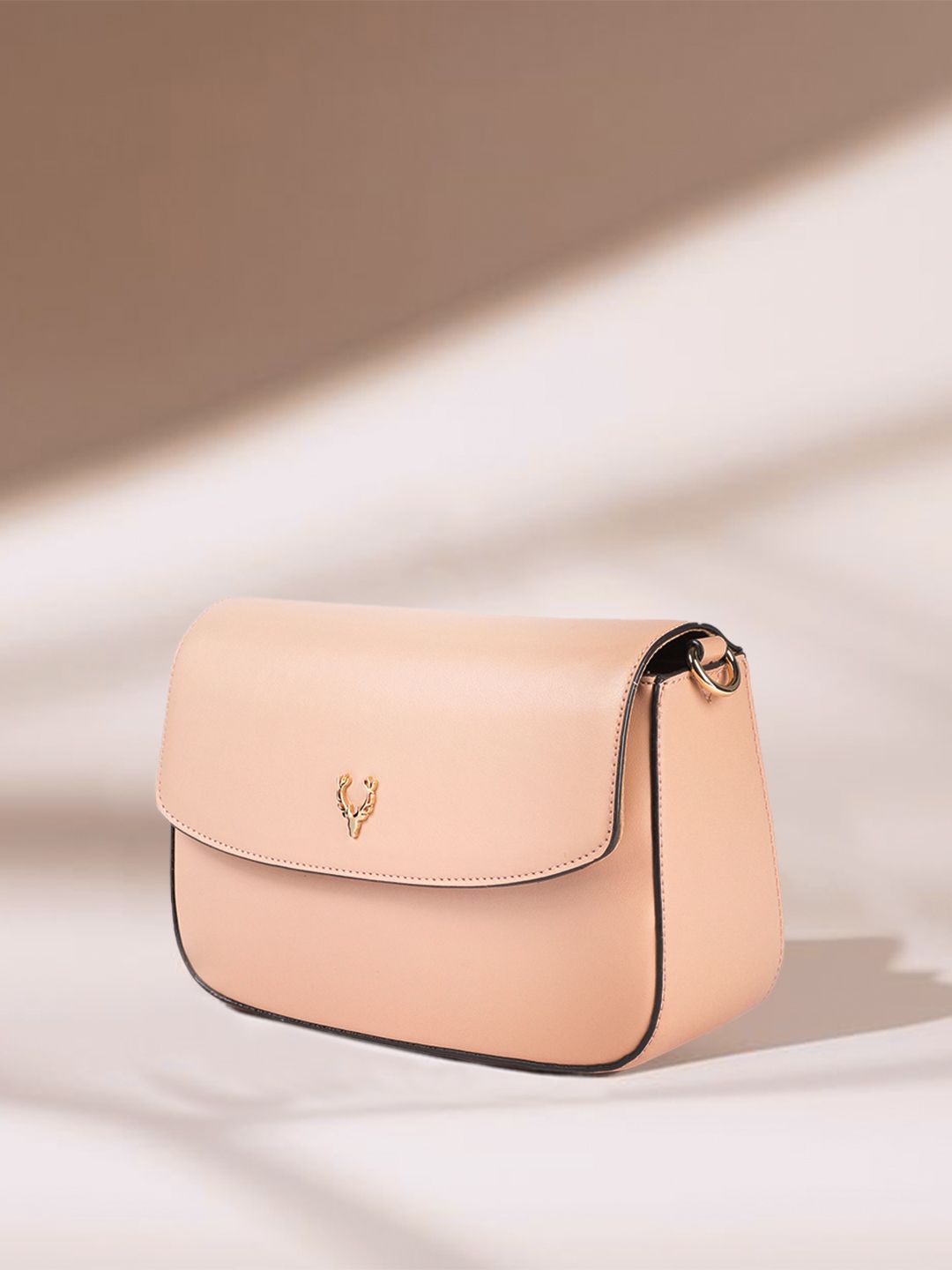 Allen Solly Nude-Coloured Solid Sling Bag Price in India