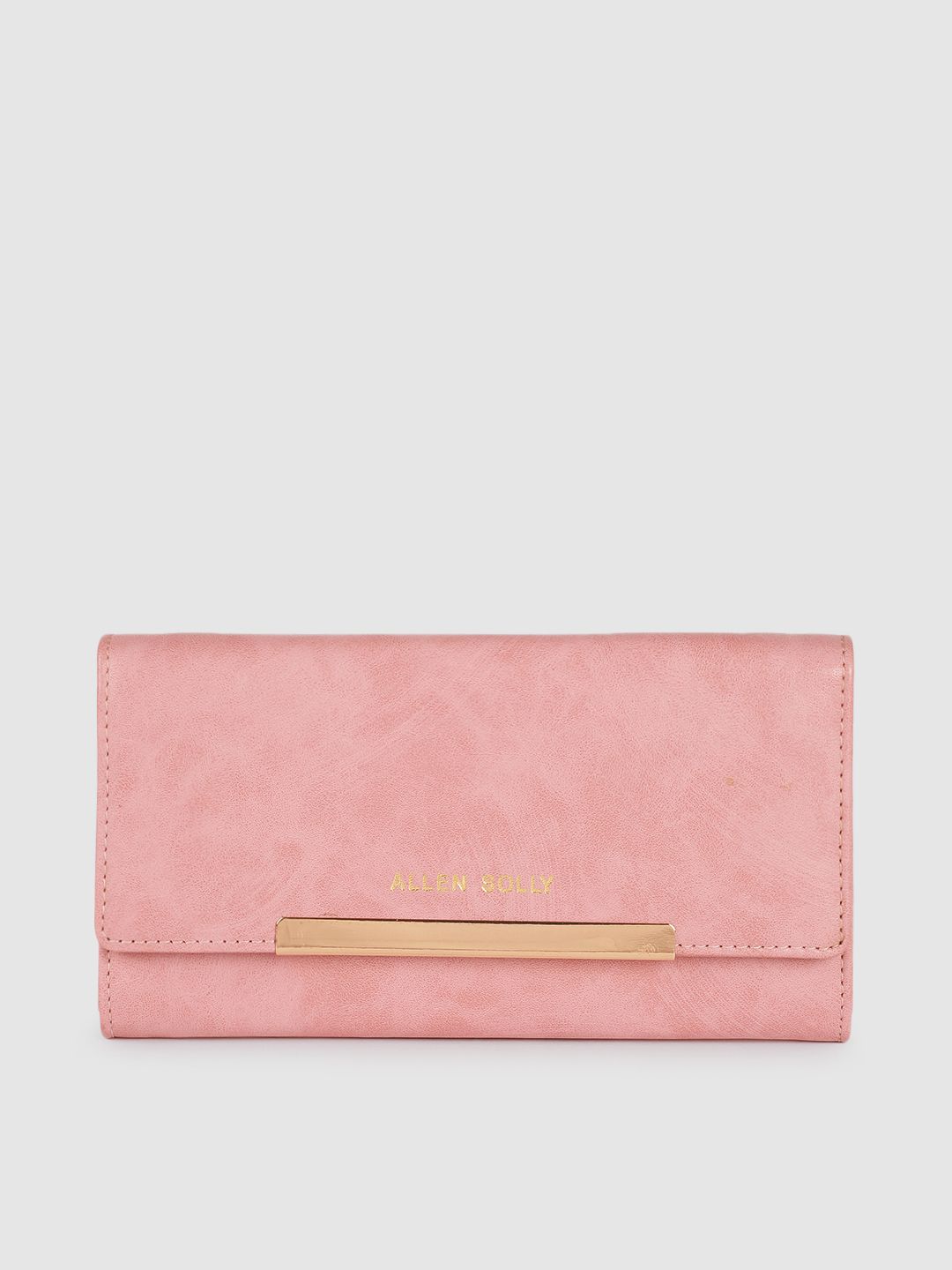 Allen Solly Women Pink PU Two Fold Wallet Price in India