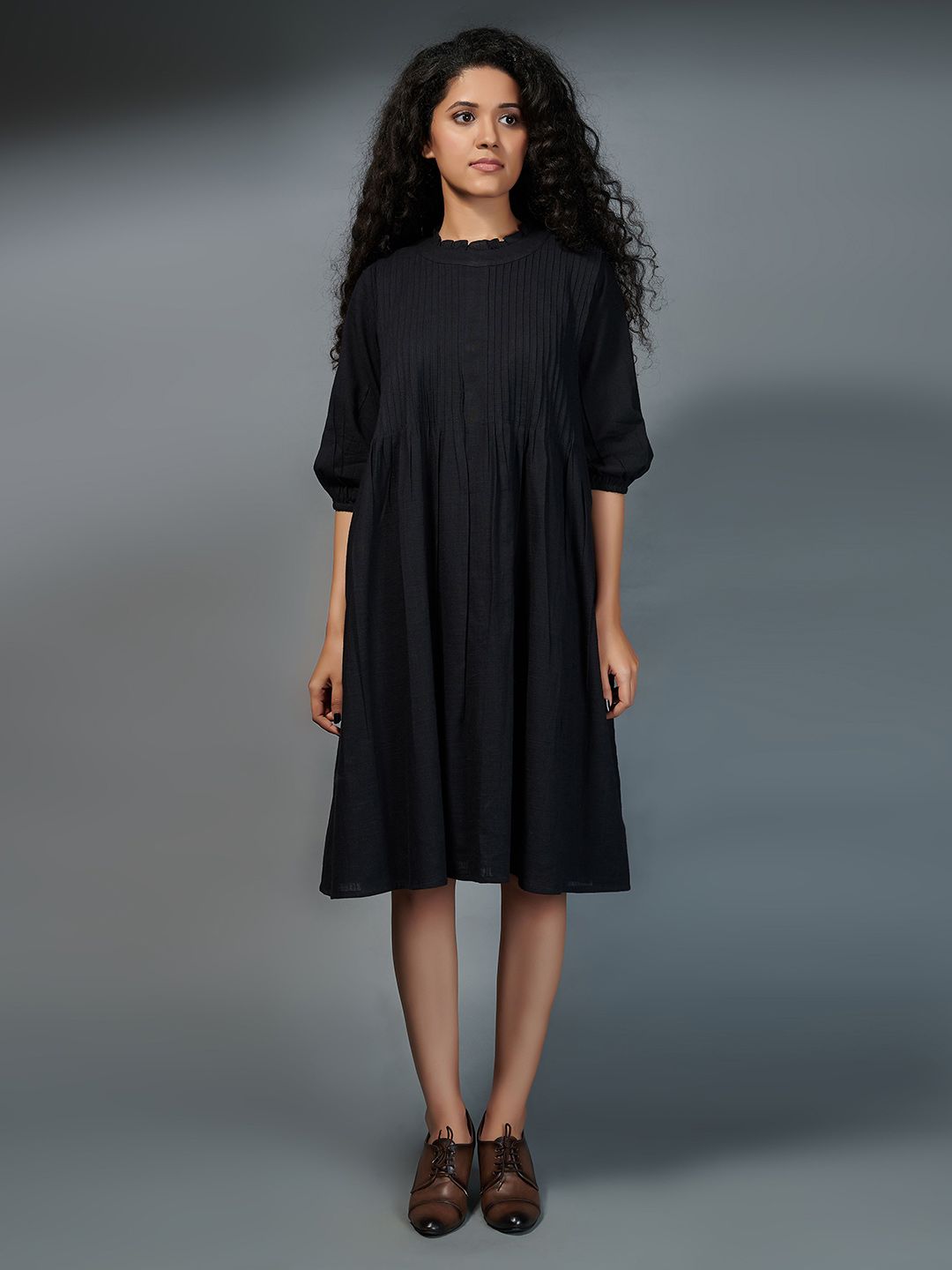 the kaatn trail Black A-Line Dress Price in India