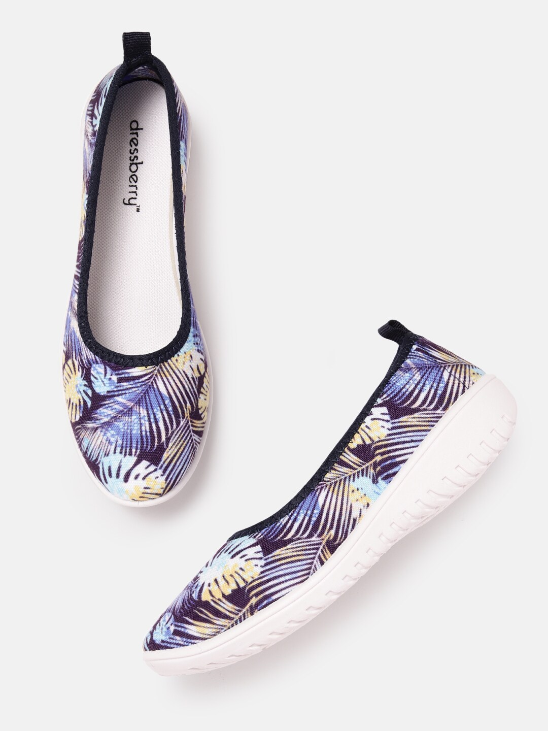 DressBerry Women Tropical Printed Ballerinas Price in India
