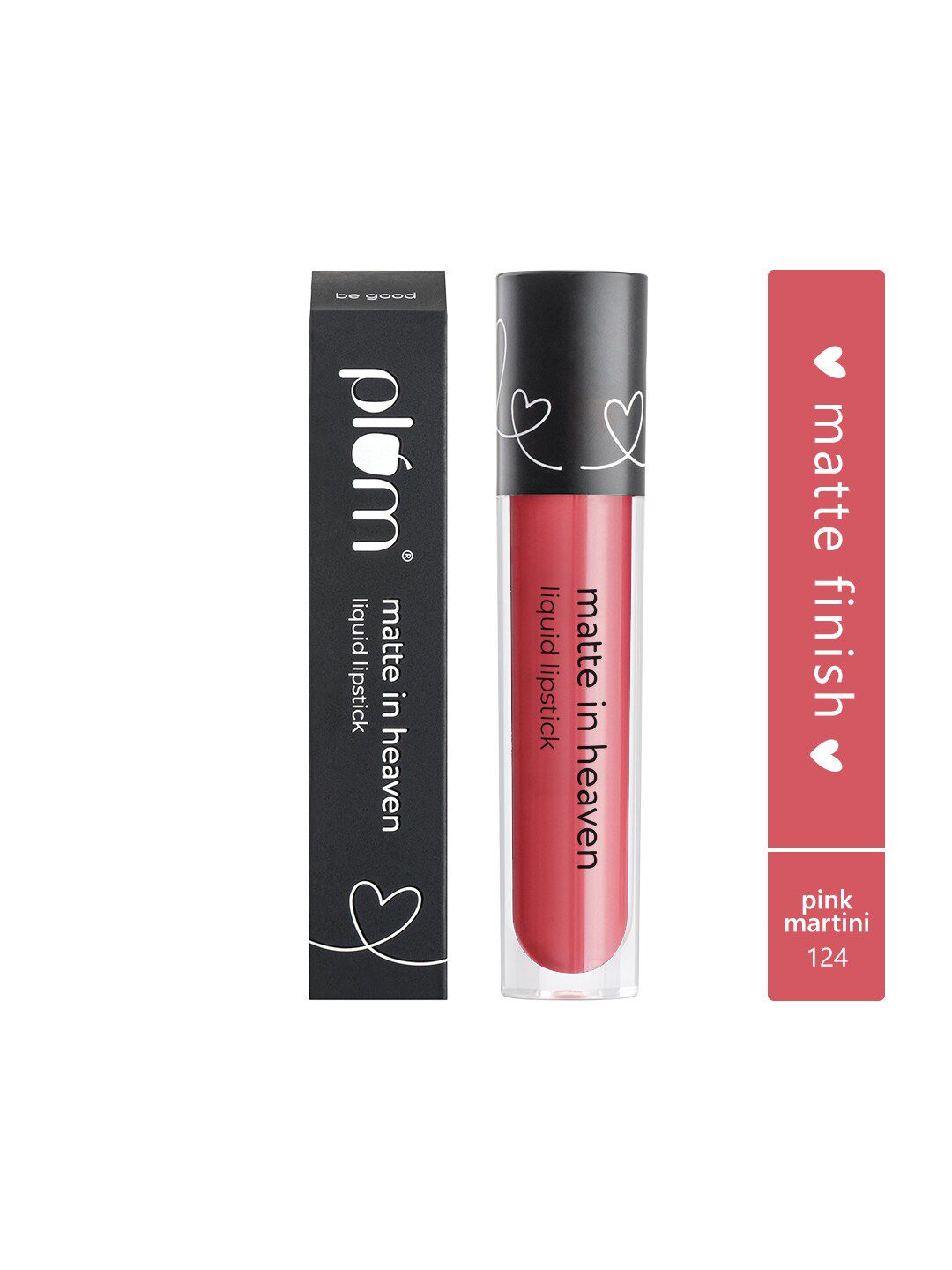 Plum Matte In Heaven Liquid Lipstick 4.5 ml - Pink Martini 124 Price in India